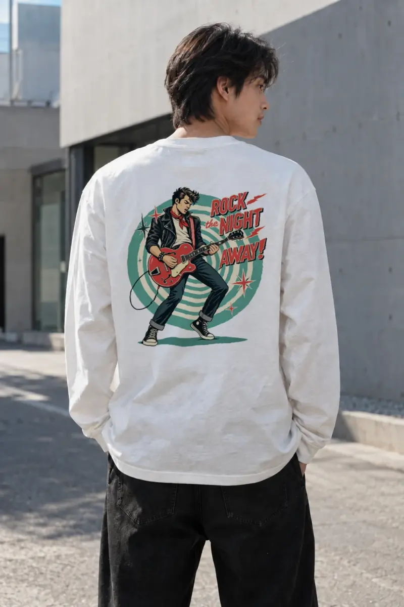 "Rock The Night Away" Unisex Longsleeve T-shirt | Gildan 2400