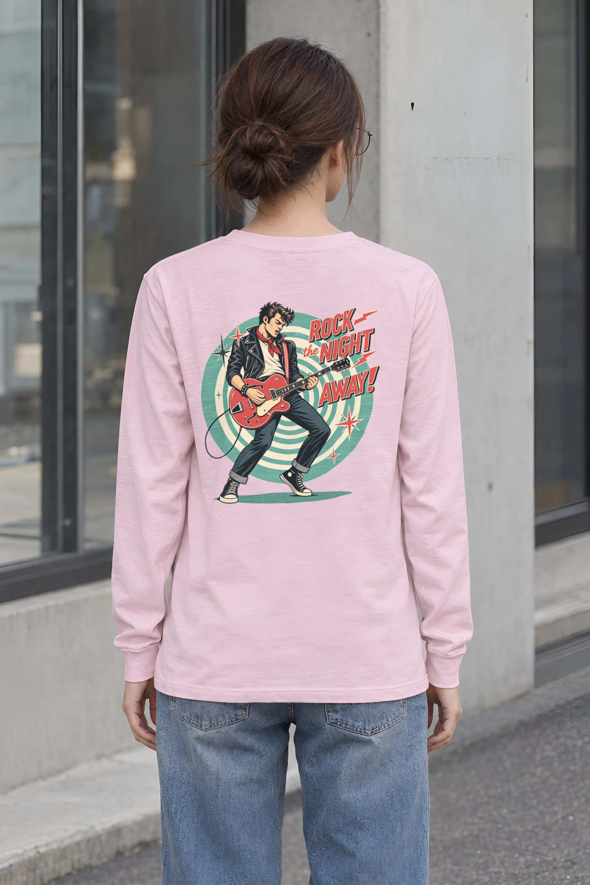 "Rock The Night Away" Unisex Longsleeve T-shirt