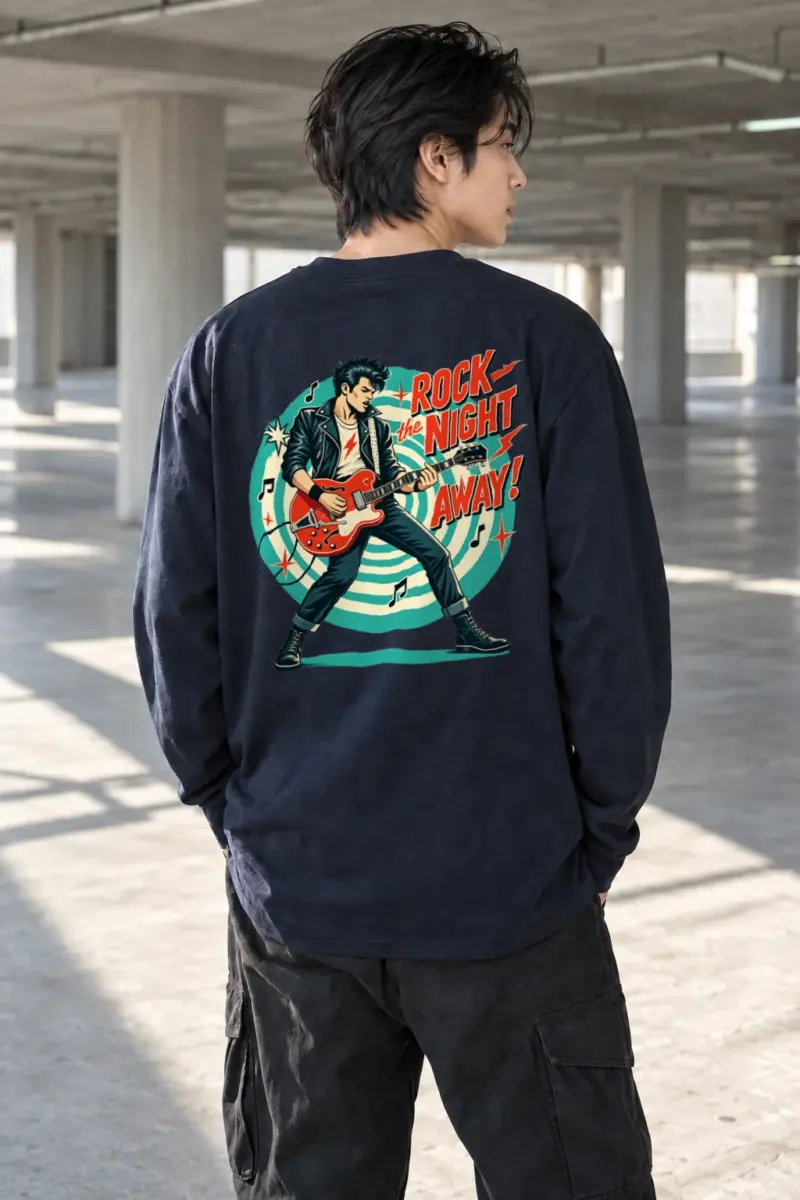 "Rock the Night Away" Unisex Longsleeve T-shirt | Gildan 2400
