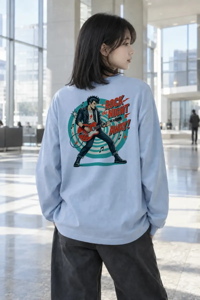 "Rock the Night Away" Unisex Longsleeve T-shirt | Gildan 2400