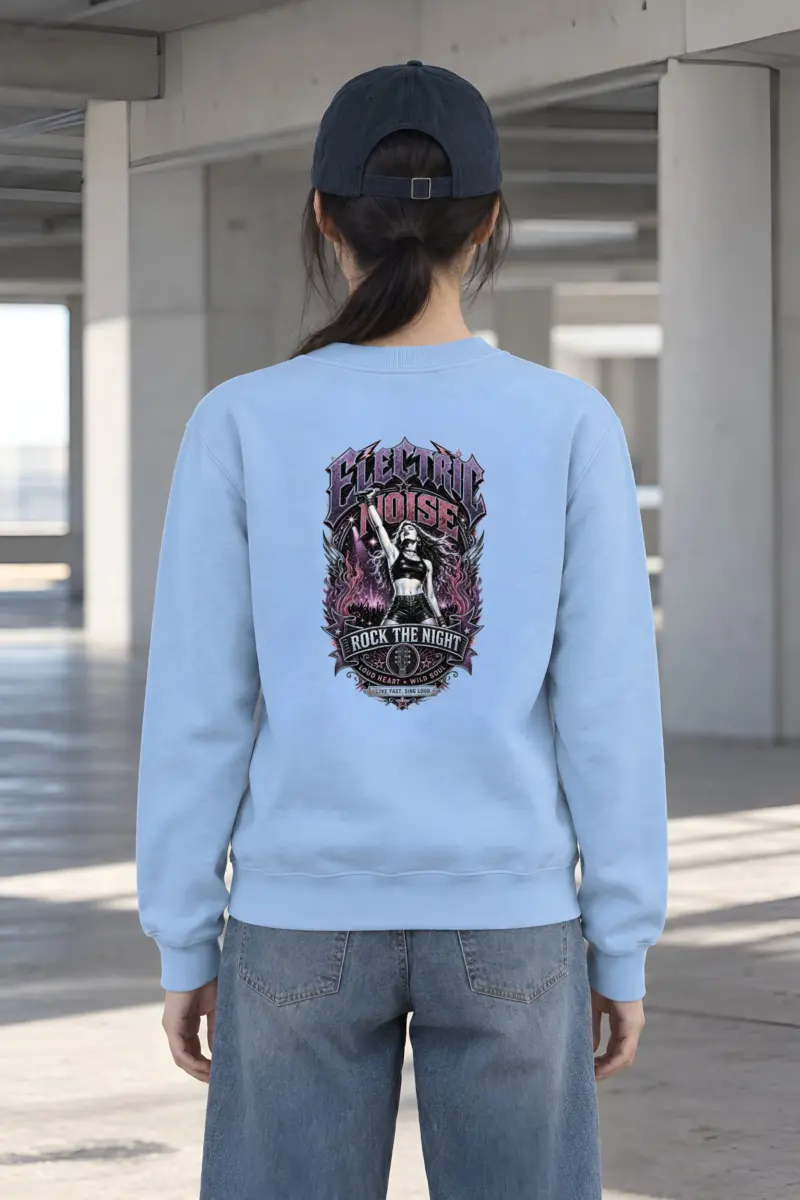 "Rock The Night" Heavy Blend Unisex Crewneck Sweatshirt