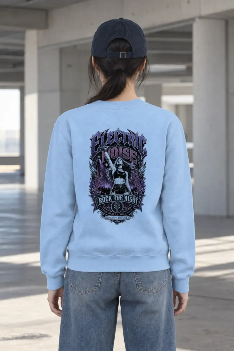 "Rock The Night" Heavy Blend Unisex Crewneck Sweatshirt