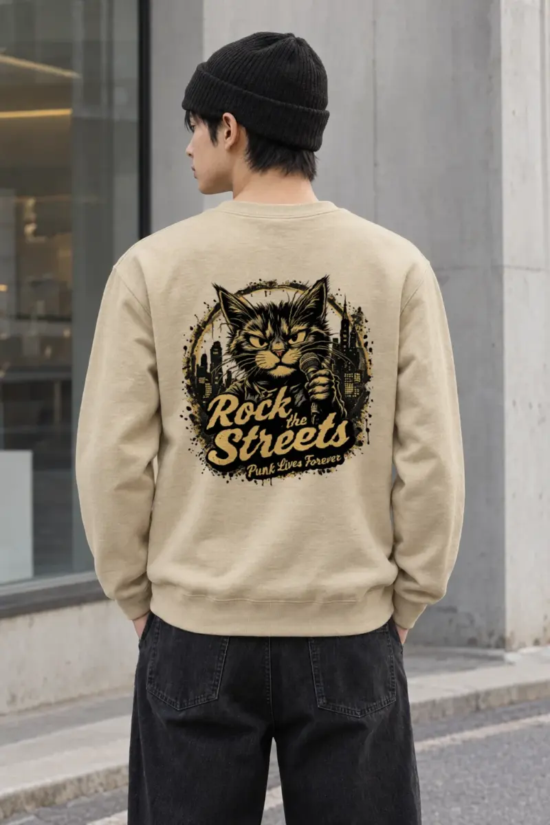 "Rock The Streets" Heavy Blend Unisex Crewneck Sweatshirt | Gildan 18000