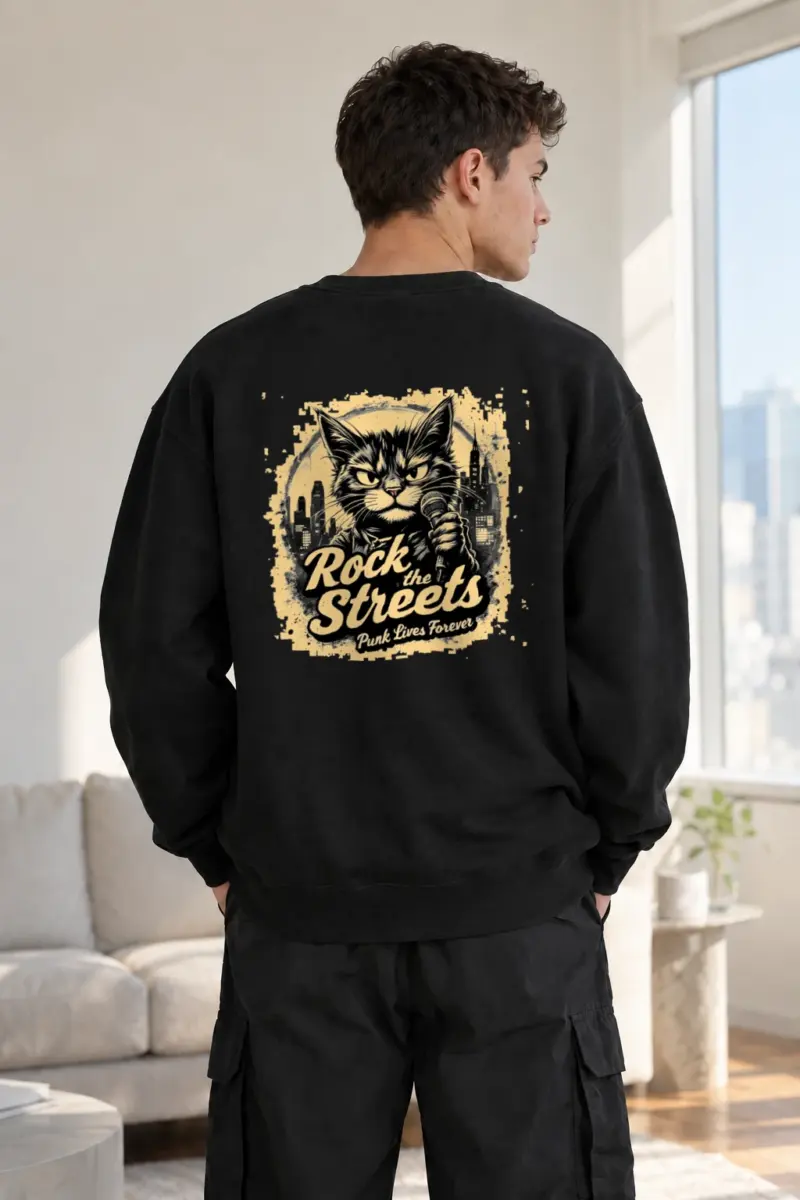 "Rock The Streets" Heavy Blend Unisex Crewneck Sweatshirt | Gildan 18000