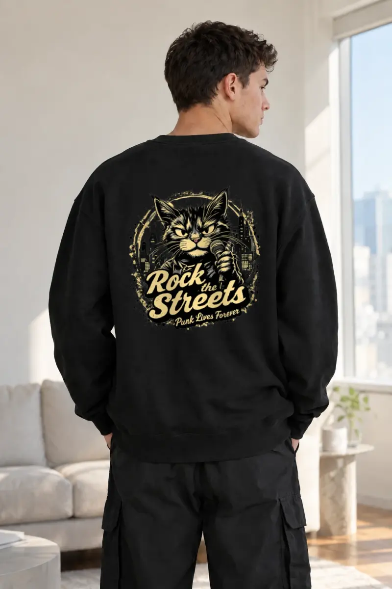 "Rock The Streets" Heavy Blend Unisex Crewneck Sweatshirt | Gildan 18000