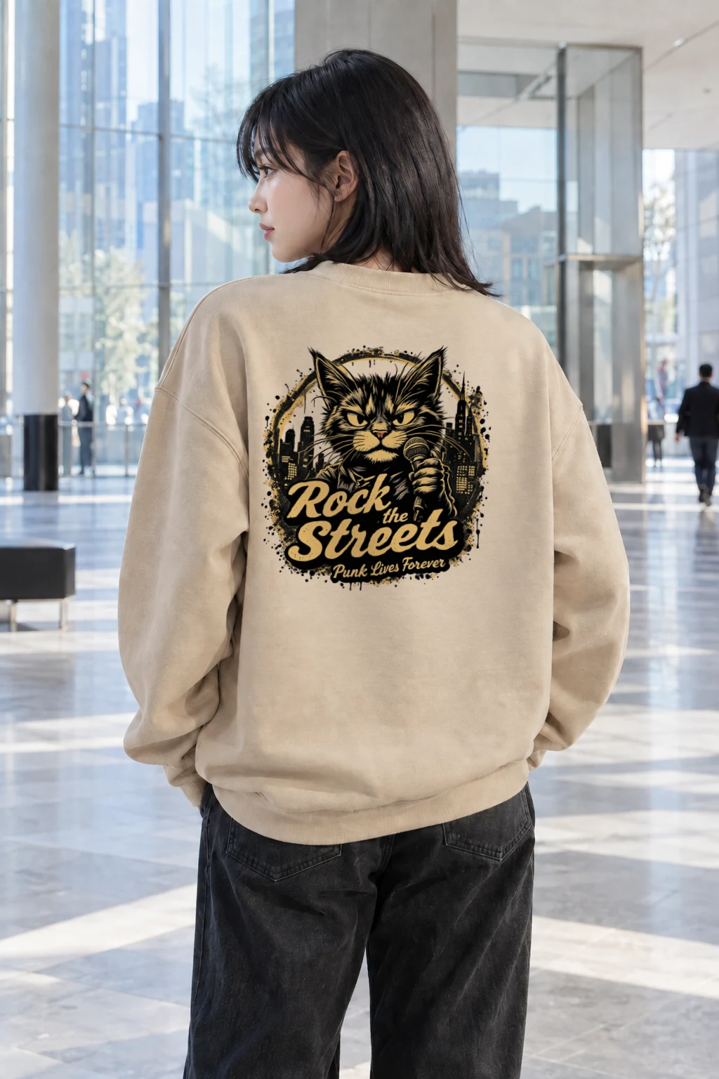 "Rock The Streets" Heavy Blend Unisex Crewneck Sweatshirt | Gildan 18000