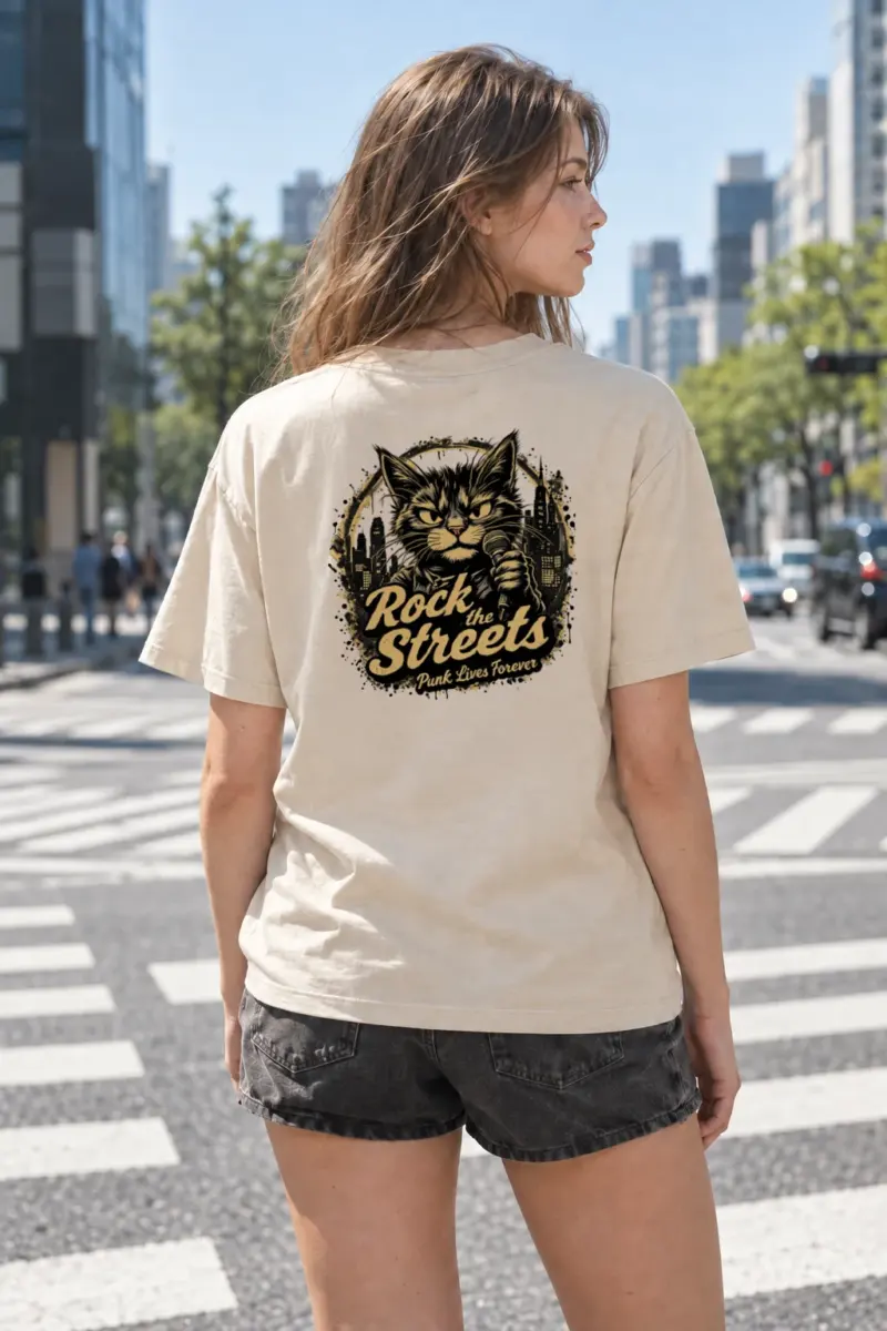 "Rock The Streets" Heavyweight Unisex Crewneck T-shirt | Gildan 5000
