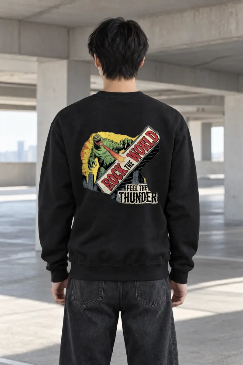 "Rock The World" Heavy Blend Unisex Crewneck Sweatshirt | Gildan 18000