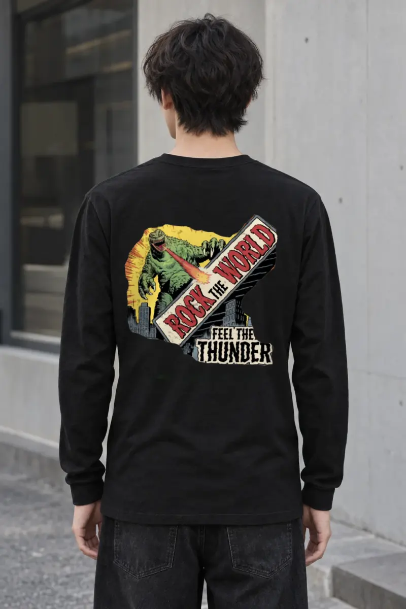 "Rock The World" Unisex Longsleeve T-shirt | Gildan 2400