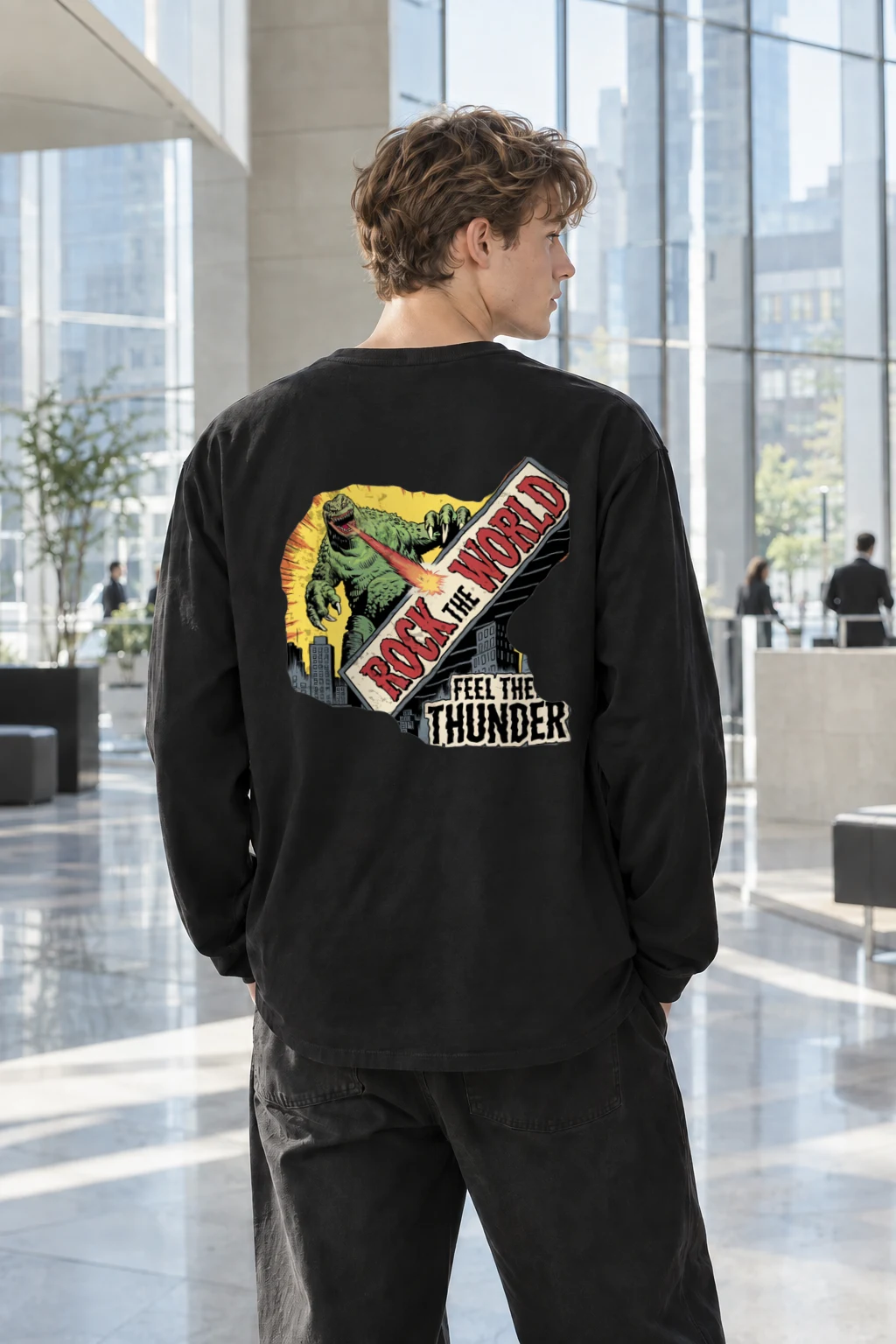 "Rock The World" Unisex Longsleeve T-shirt | Gildan 2400