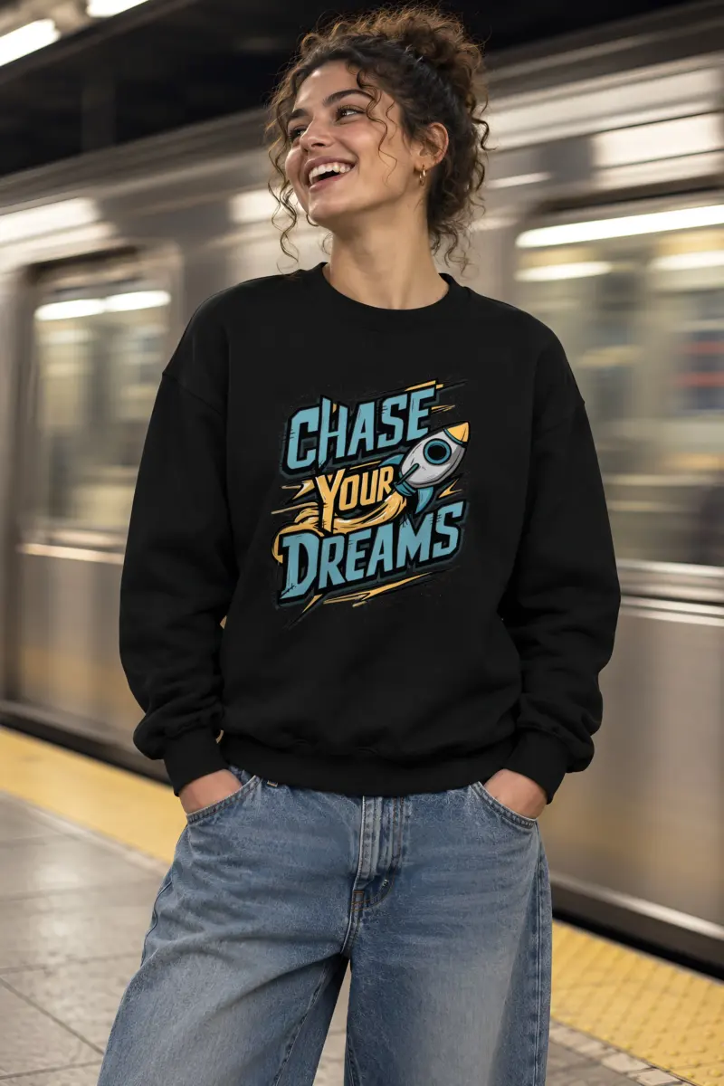 "Rocket Ambition" Heavy Blend Unisex Crewneck Sweatshirt