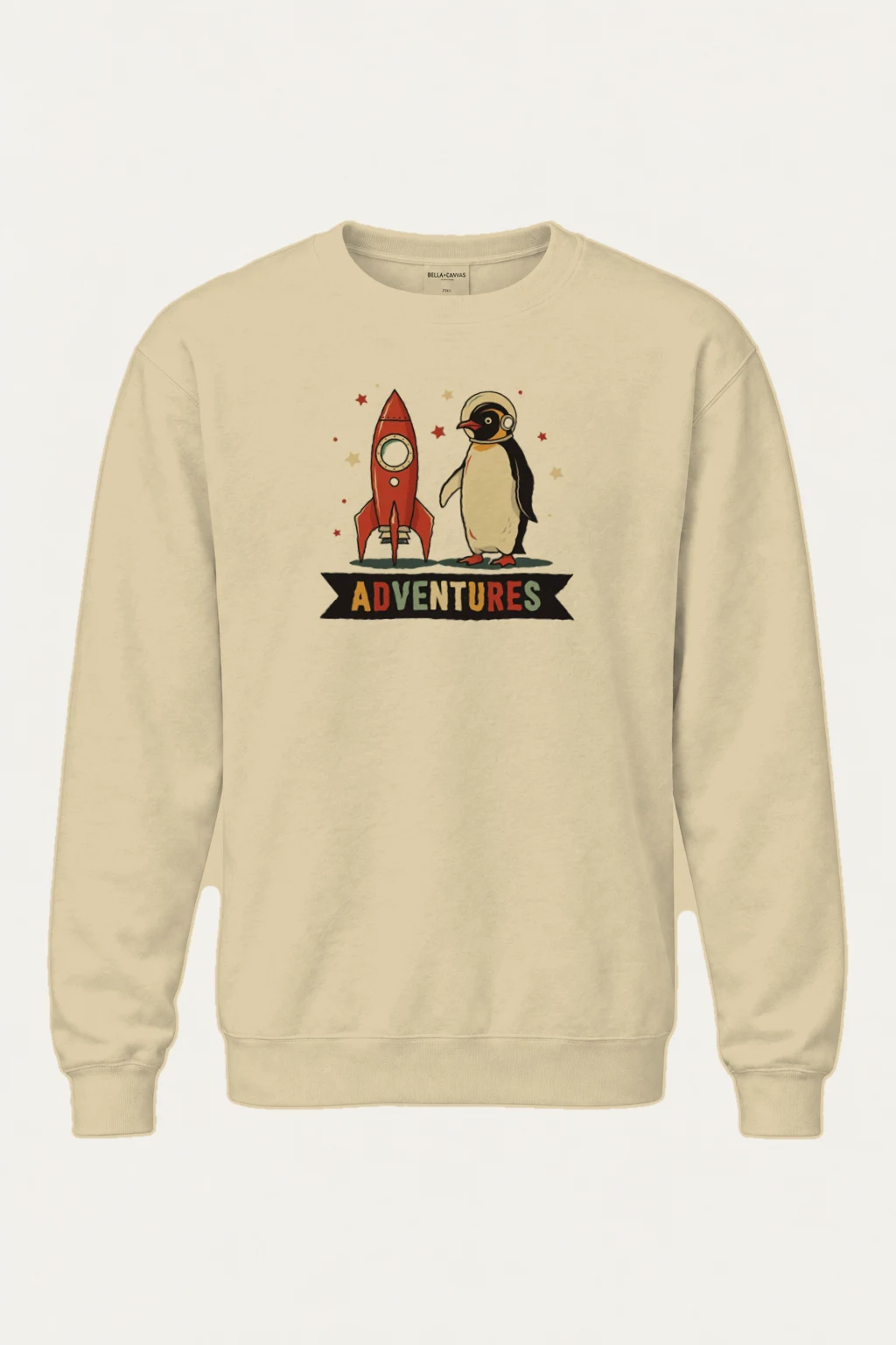 "Rocket Penguin Adventures" Heavy Blend Unisex Crewneck Sweatshirt | Gildan 18000
