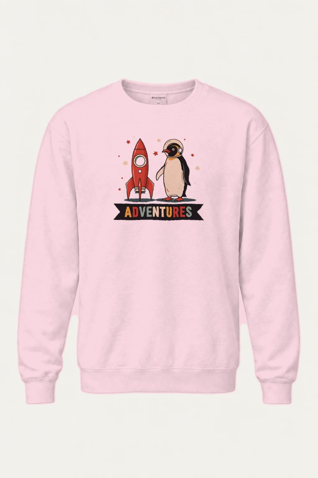 "Rocket Penguin Adventures" Heavy Blend Unisex Crewneck Sweatshirt | Gildan 18000