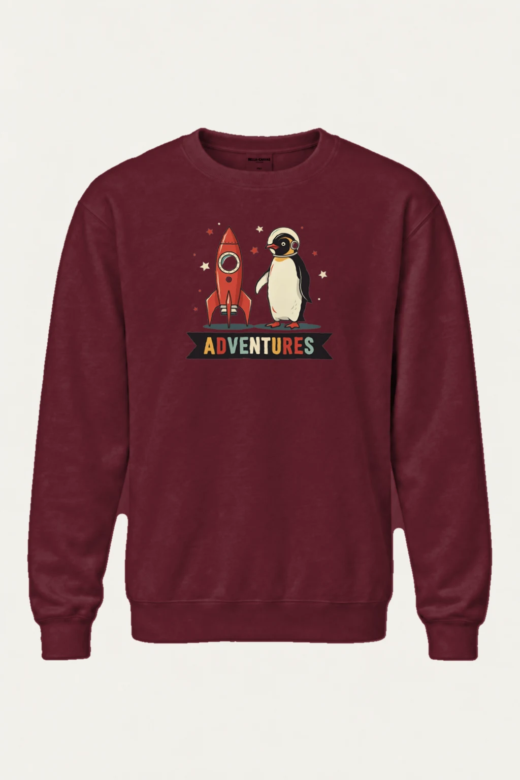 "Rocket Penguin Adventures" Heavy Blend Unisex Crewneck Sweatshirt | Gildan 18000