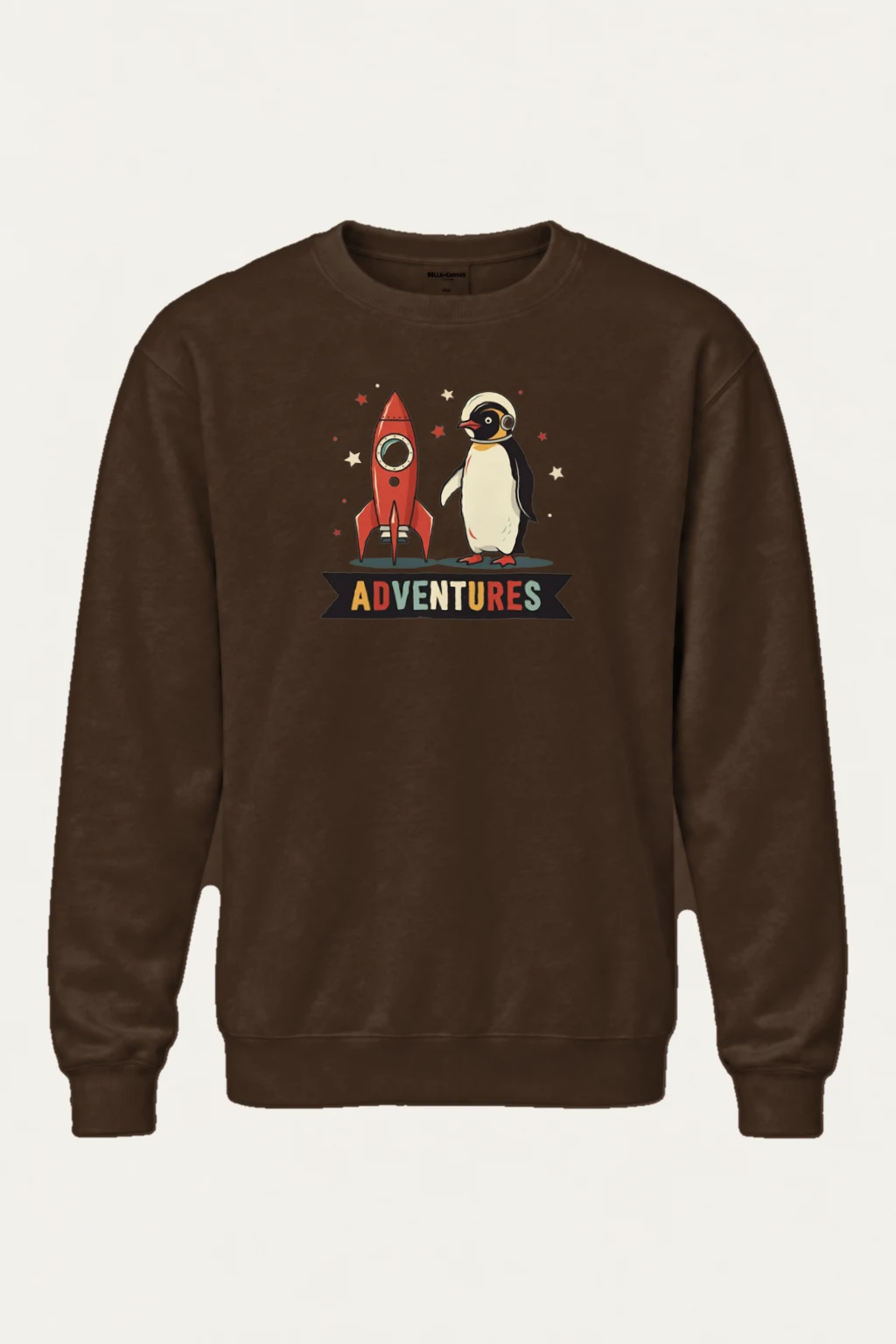 "Rocket Penguin Adventures" Heavy Blend Unisex Crewneck Sweatshirt | Gildan 18000