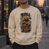 "Roll With It" Unisex Sponge Fleece Crewneck Sweatshirt | Bella + Canvas 3901
