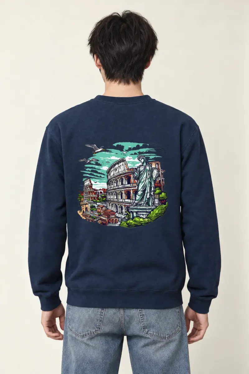 "Rome Overlook" Heavy Blend Unisex Crewneck Sweatshirt