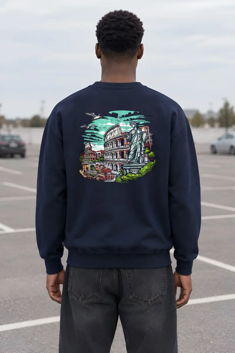 "Rome Overlook" Heavy Blend Unisex Crewneck Sweatshirt