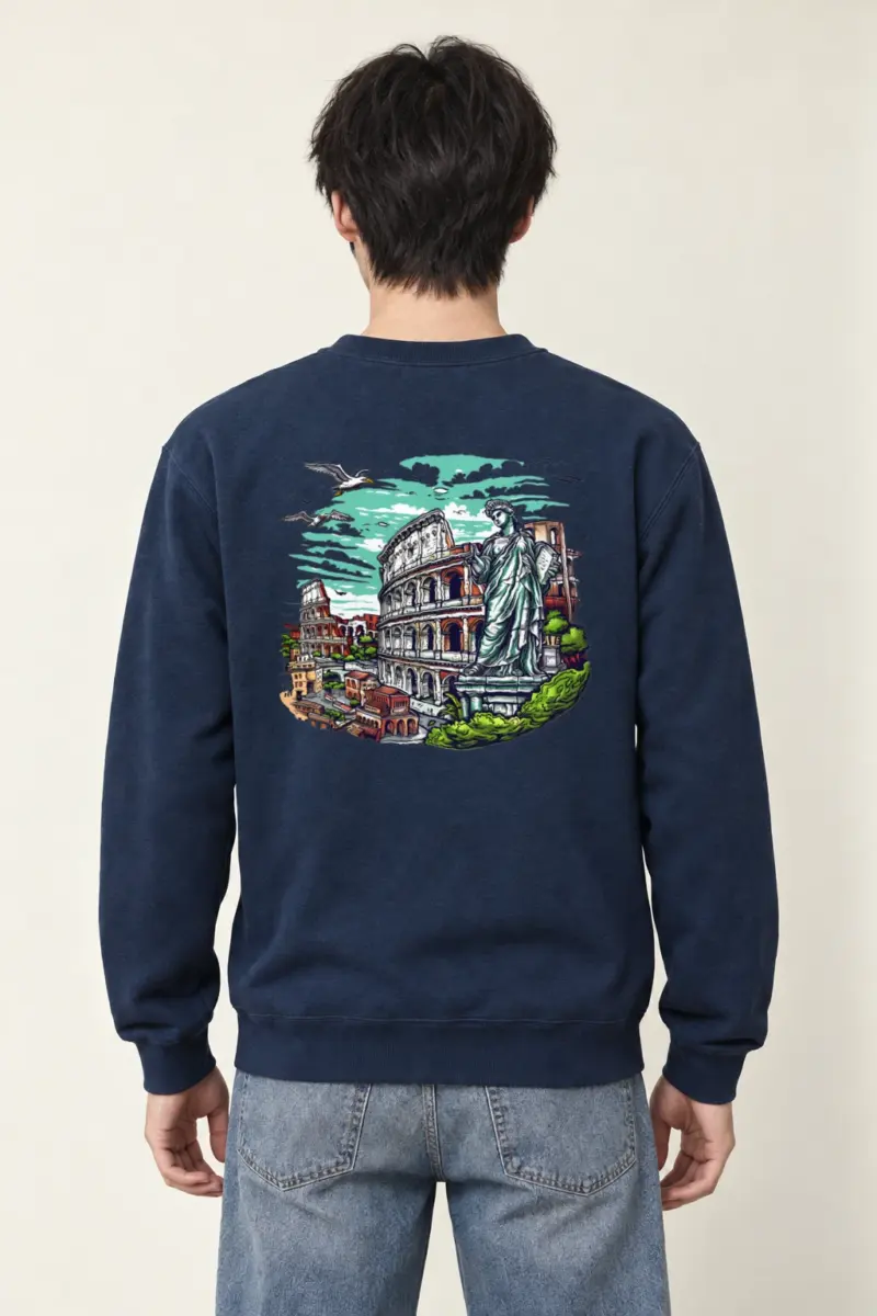 "Rome Overlook" Heavy Blend Unisex Crewneck Sweatshirt