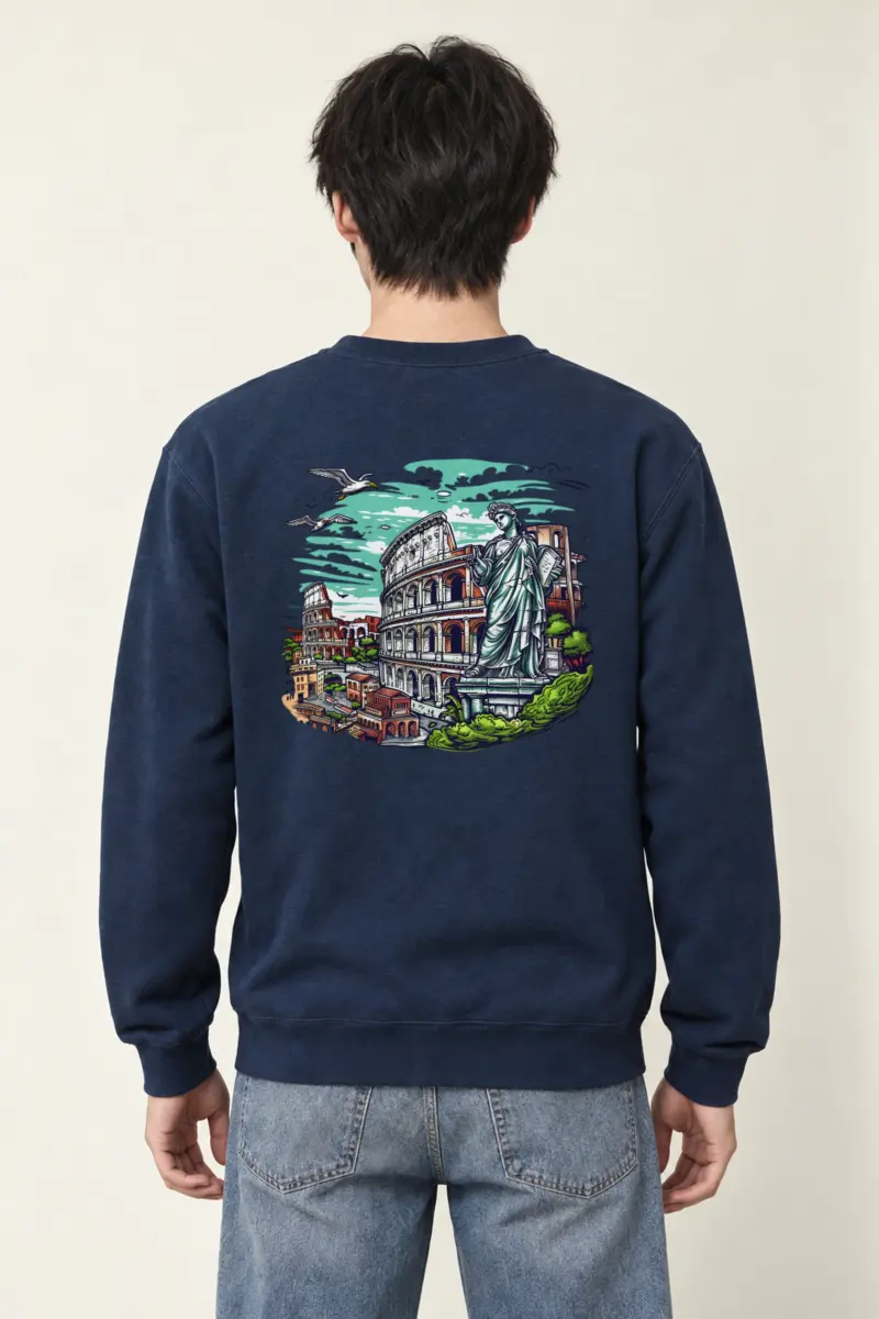 "Rome Overlook" Heavy Blend Unisex Crewneck Sweatshirt