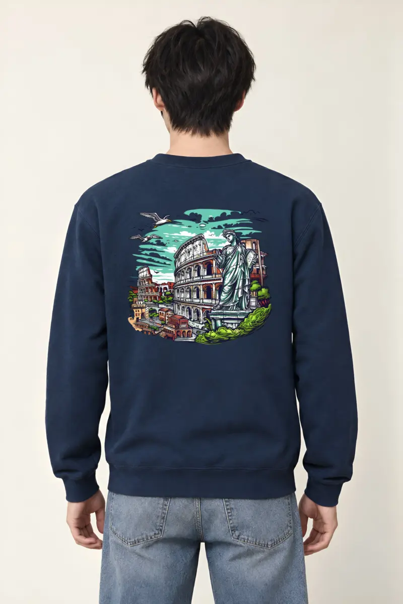 "Rome Overlook" Heavy Blend Unisex Crewneck Sweatshirt