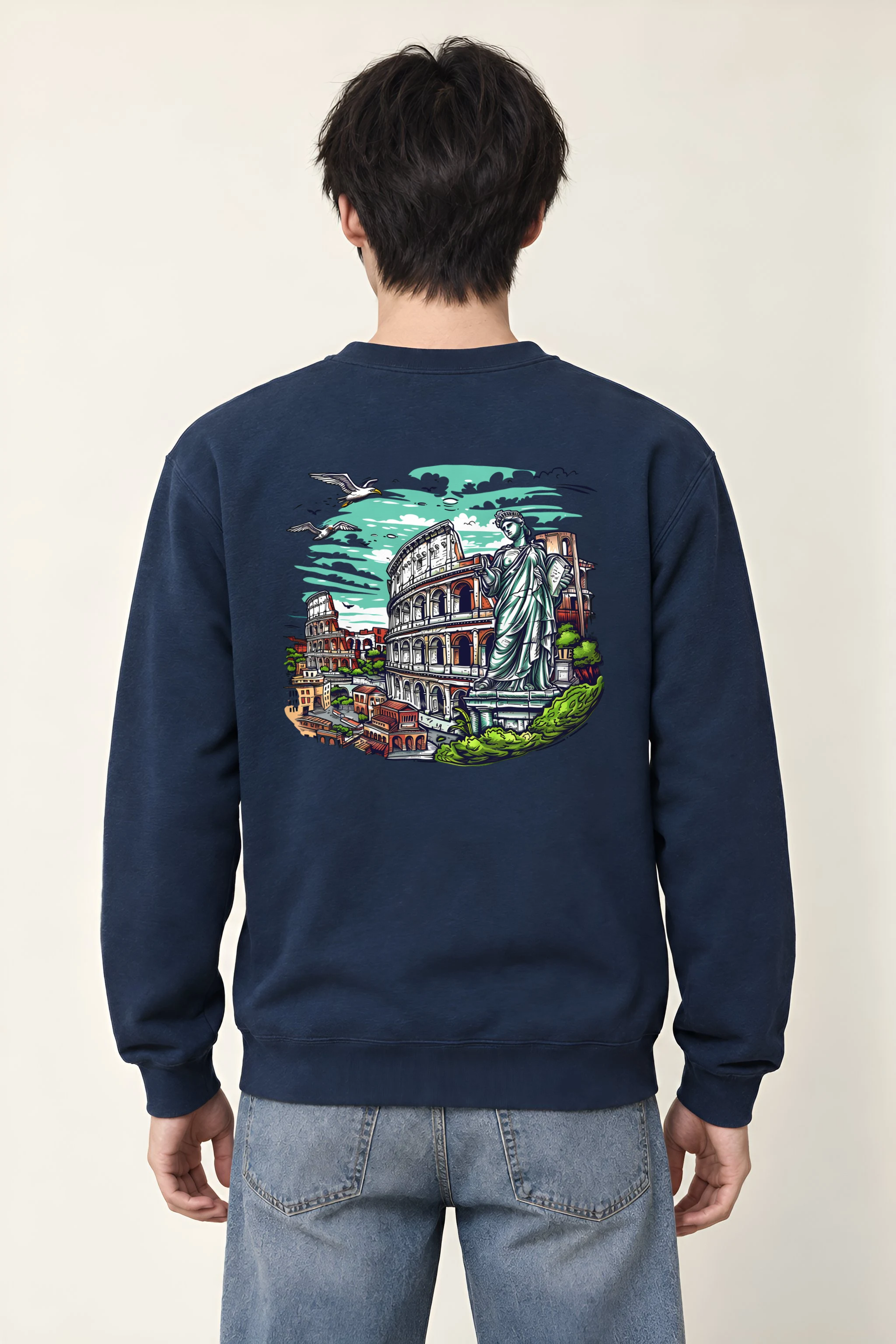 "Rome Overlook" Heavy Blend Unisex Crewneck Sweatshirt