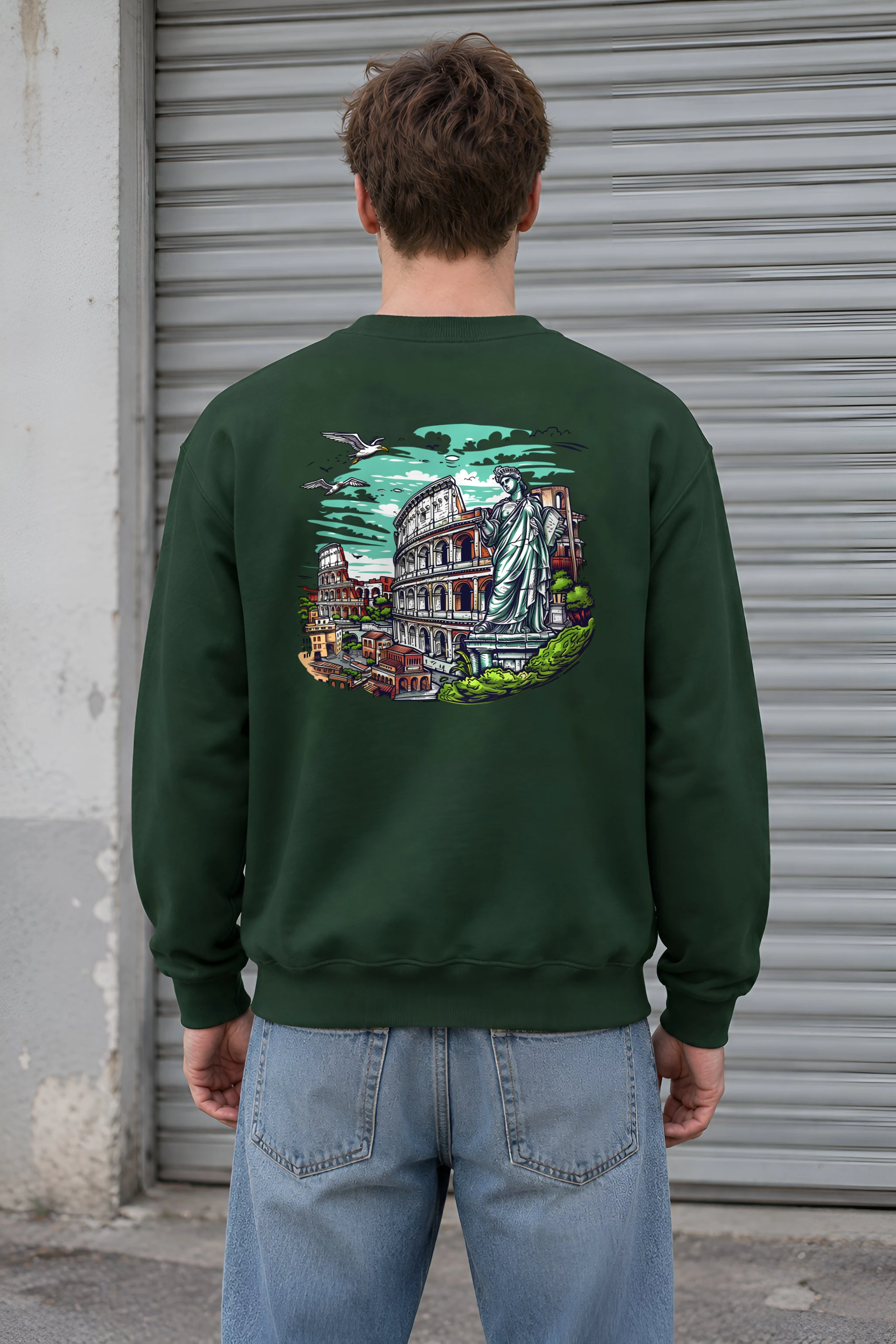"Rome Overlook" 1 Crewneck Sweatshirt