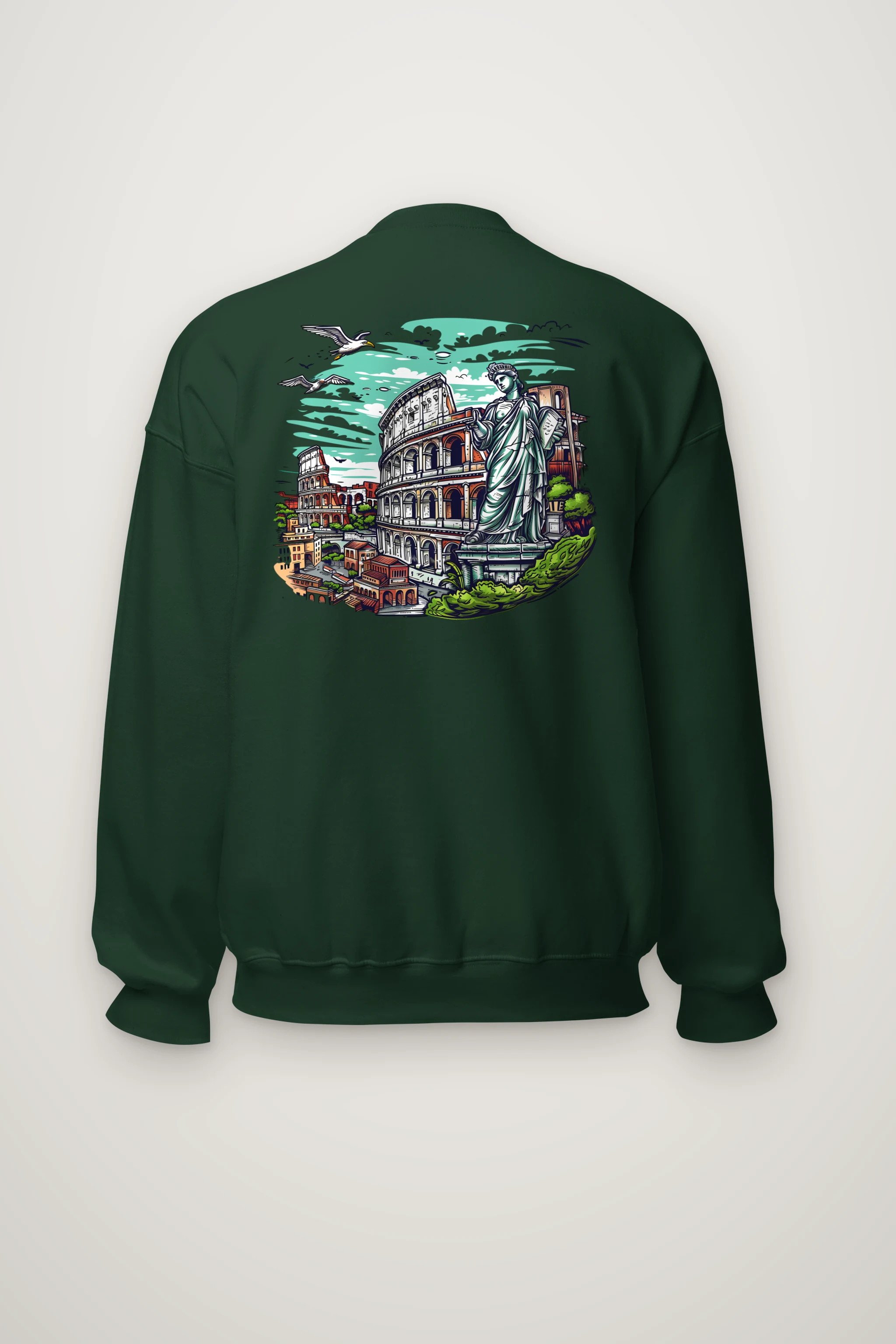 "Rome Overlook" Heavy Blend Unisex Crewneck Sweatshirt