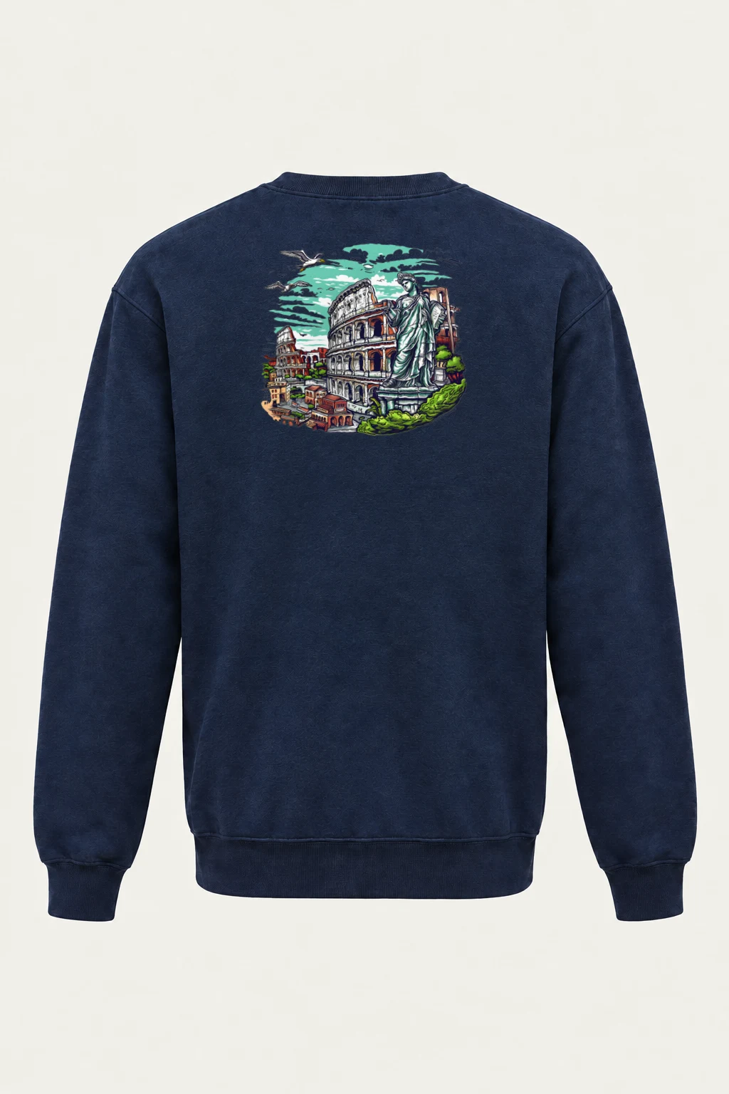 "Rome Overlook" Heavy Blend Unisex Crewneck Sweatshirt | Gildan 18000