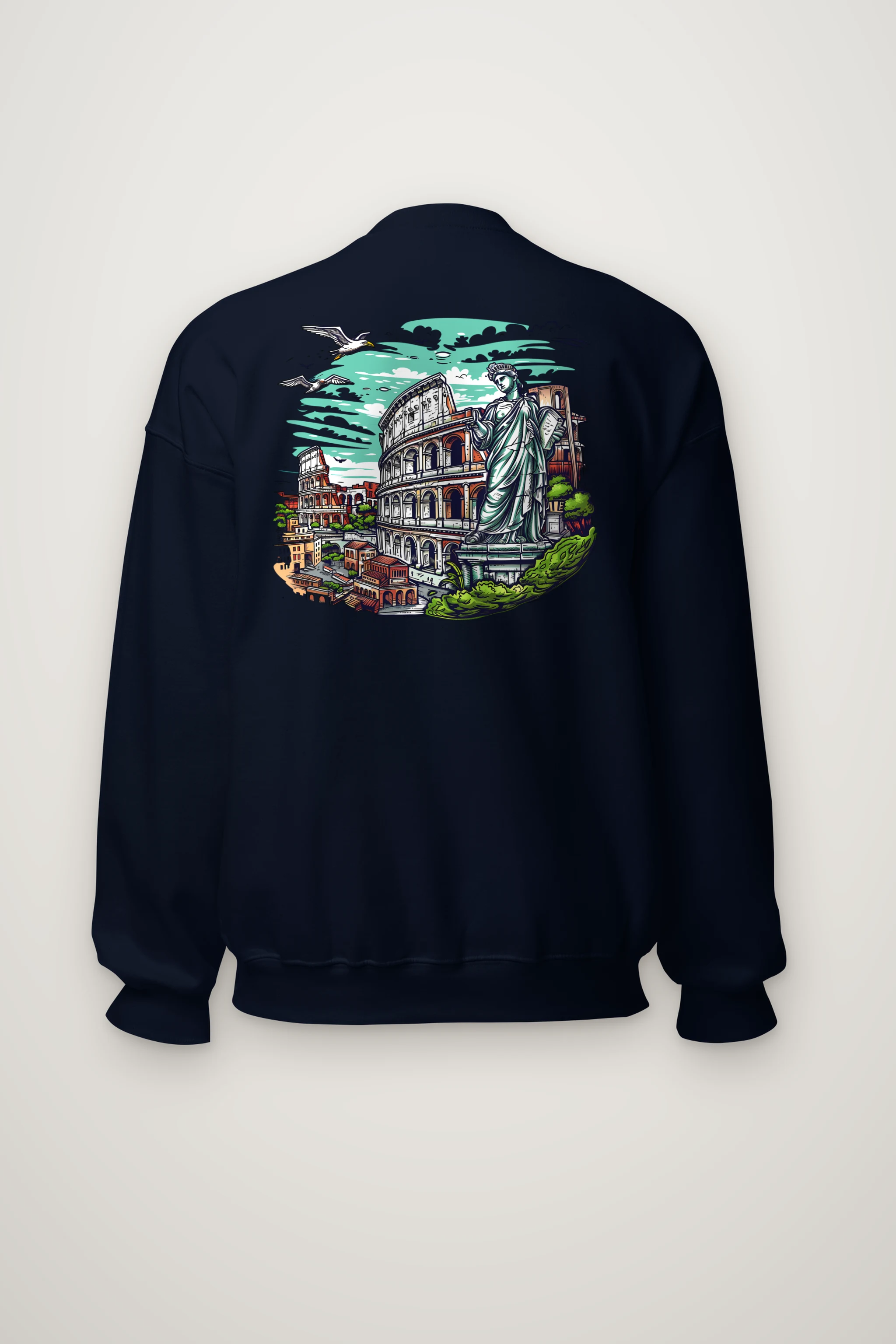 "Rome Overlook" Heavy Blend Unisex Crewneck Sweatshirt