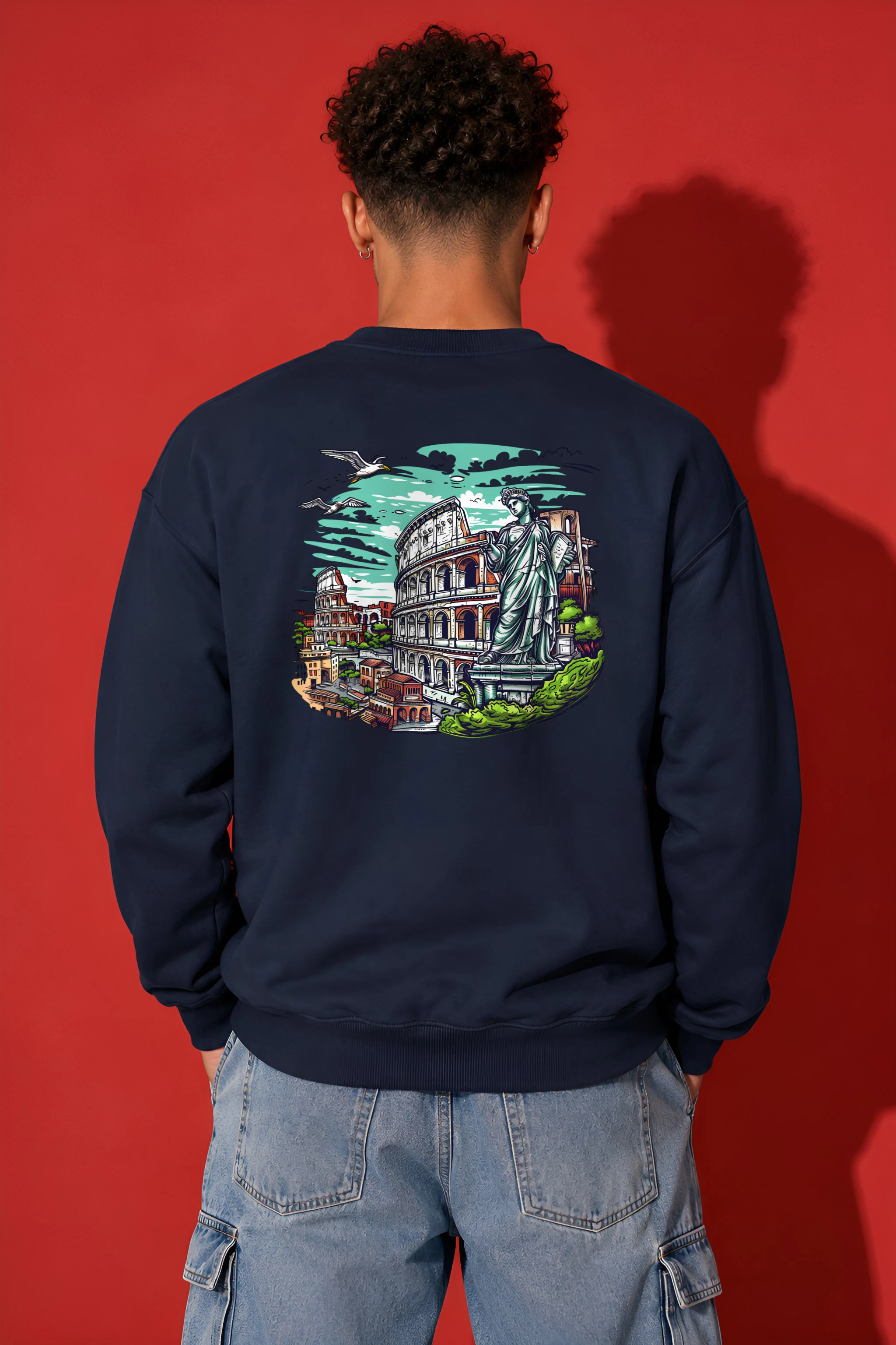 "Rome Overlook" 1 Crewneck Sweatshirt