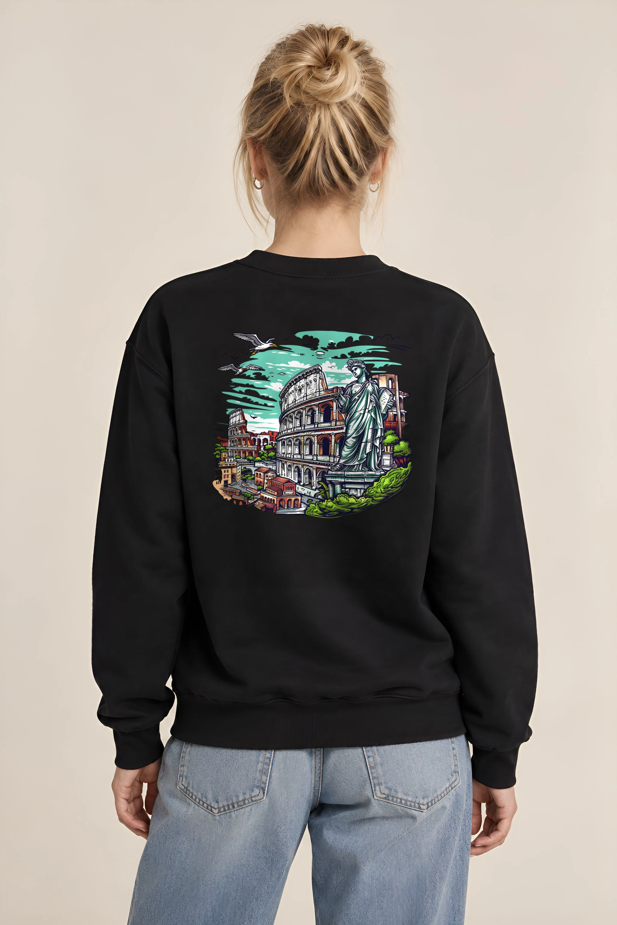 "Rome Overlook" 1 Crewneck Sweatshirt