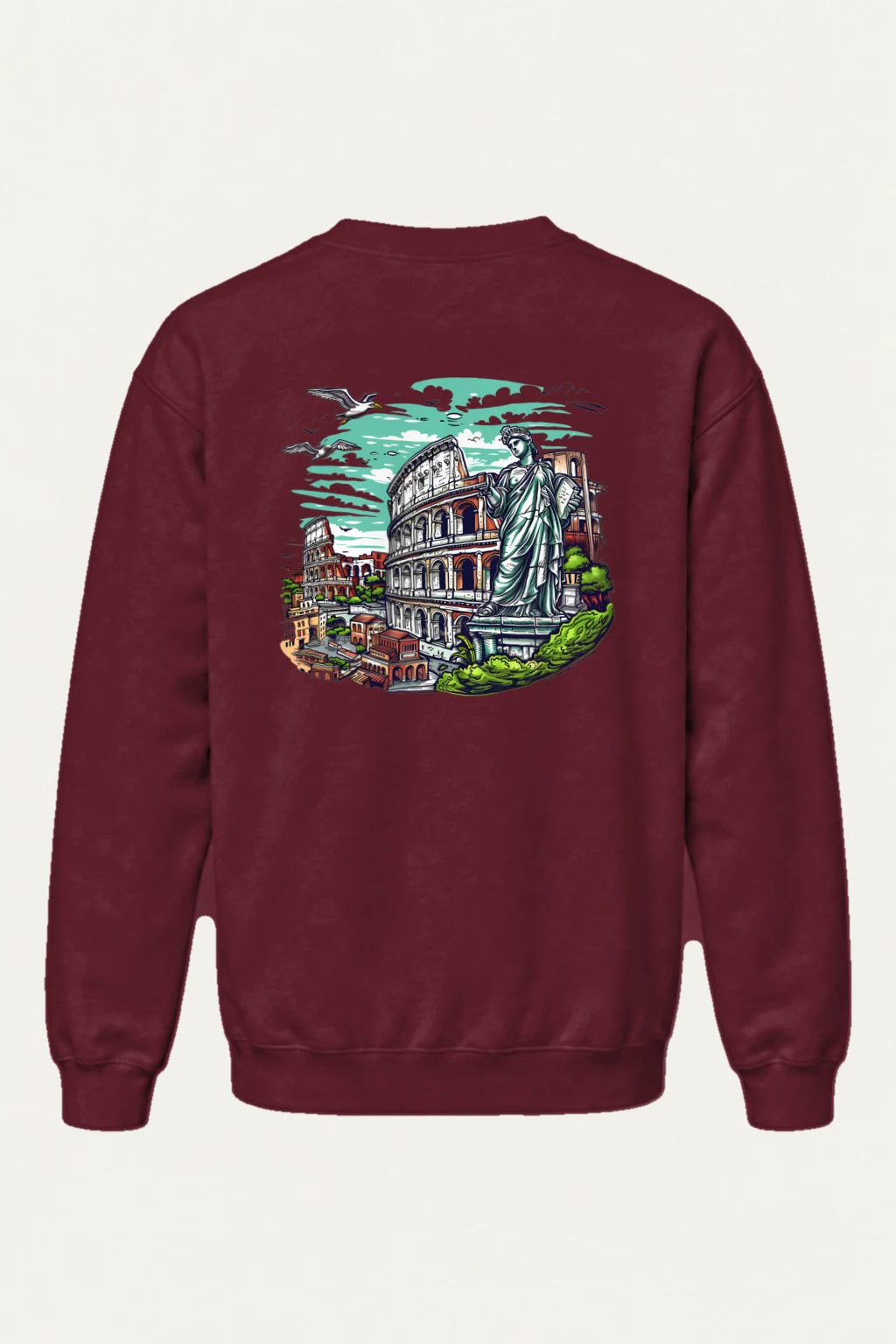 "Rome Overlook" Heavy Blend Unisex Crewneck Sweatshirt | Gildan 18000