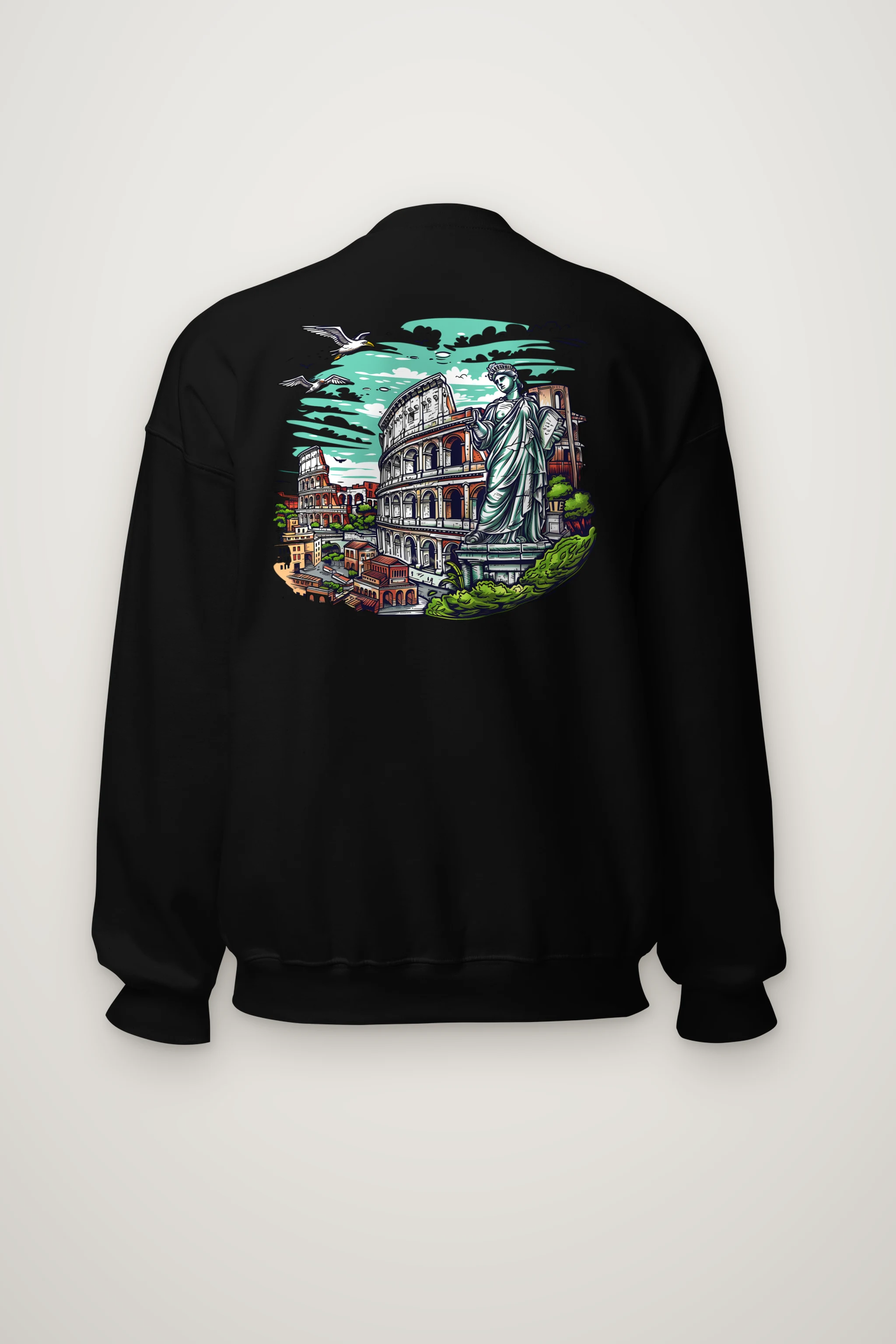 "Rome Overlook" Heavy Blend Unisex Crewneck Sweatshirt