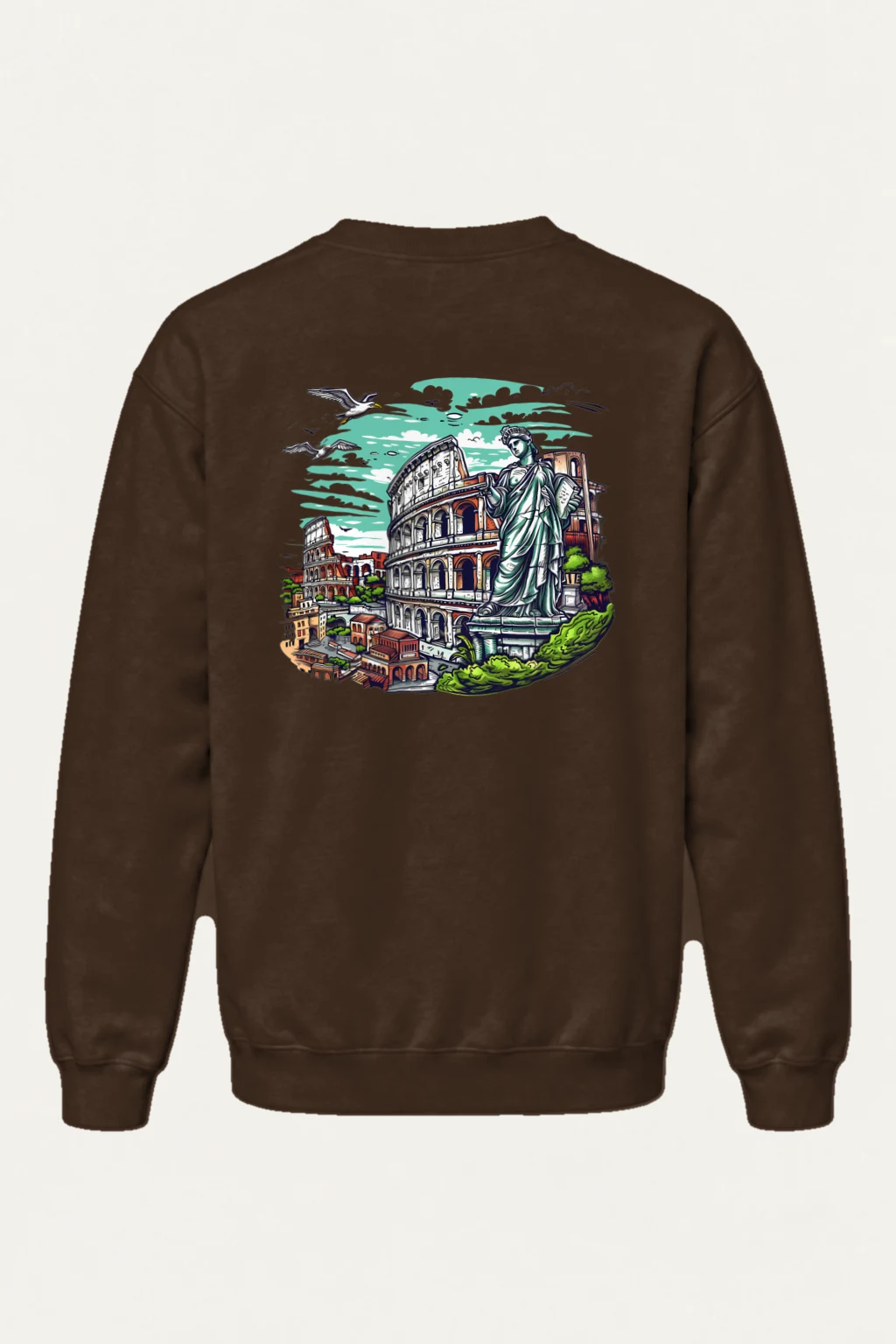 "Rome Overlook" Heavy Blend Unisex Crewneck Sweatshirt | Gildan 18000