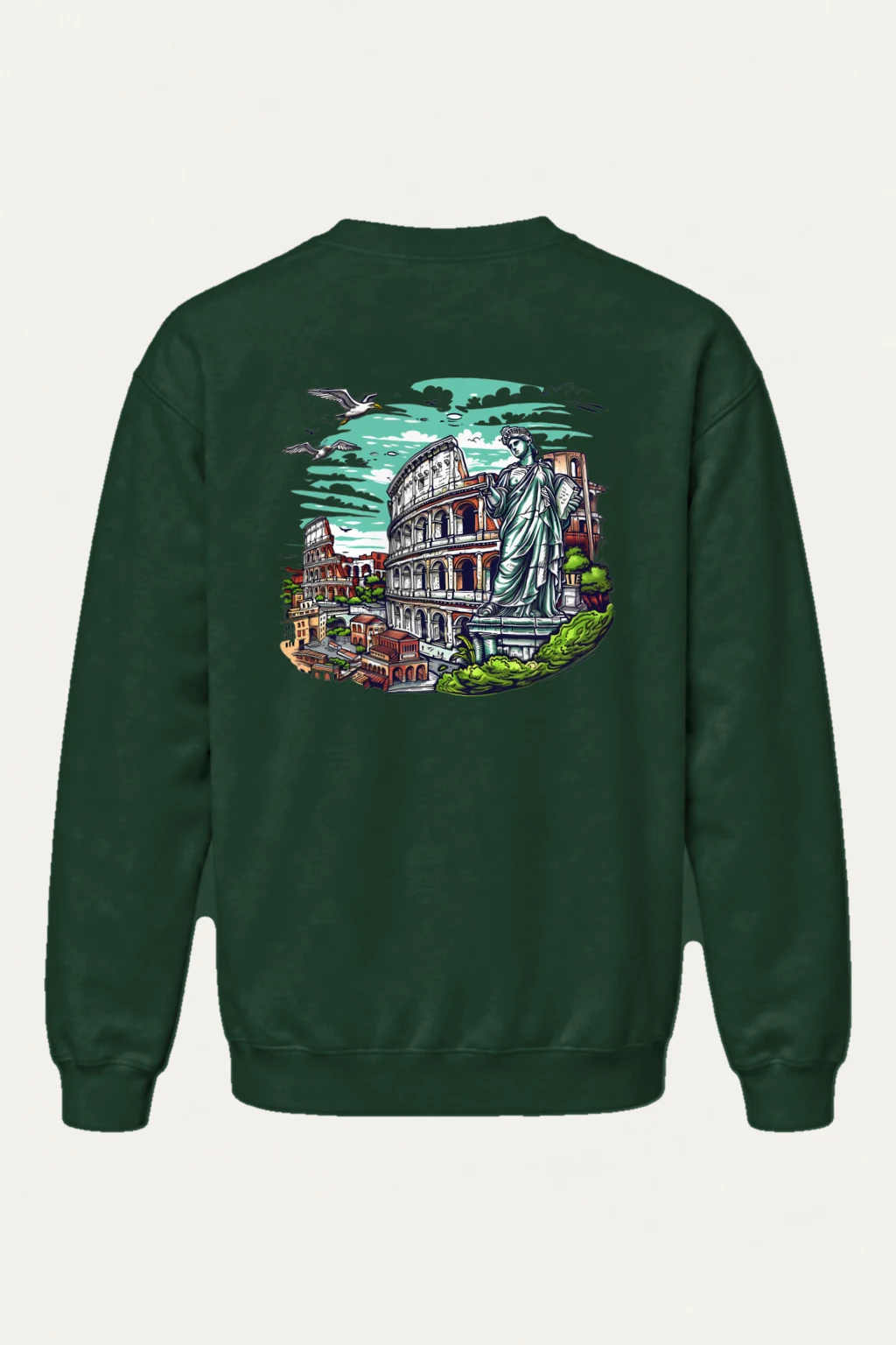 "Rome Overlook" Heavy Blend Unisex Crewneck Sweatshirt | Gildan 18000