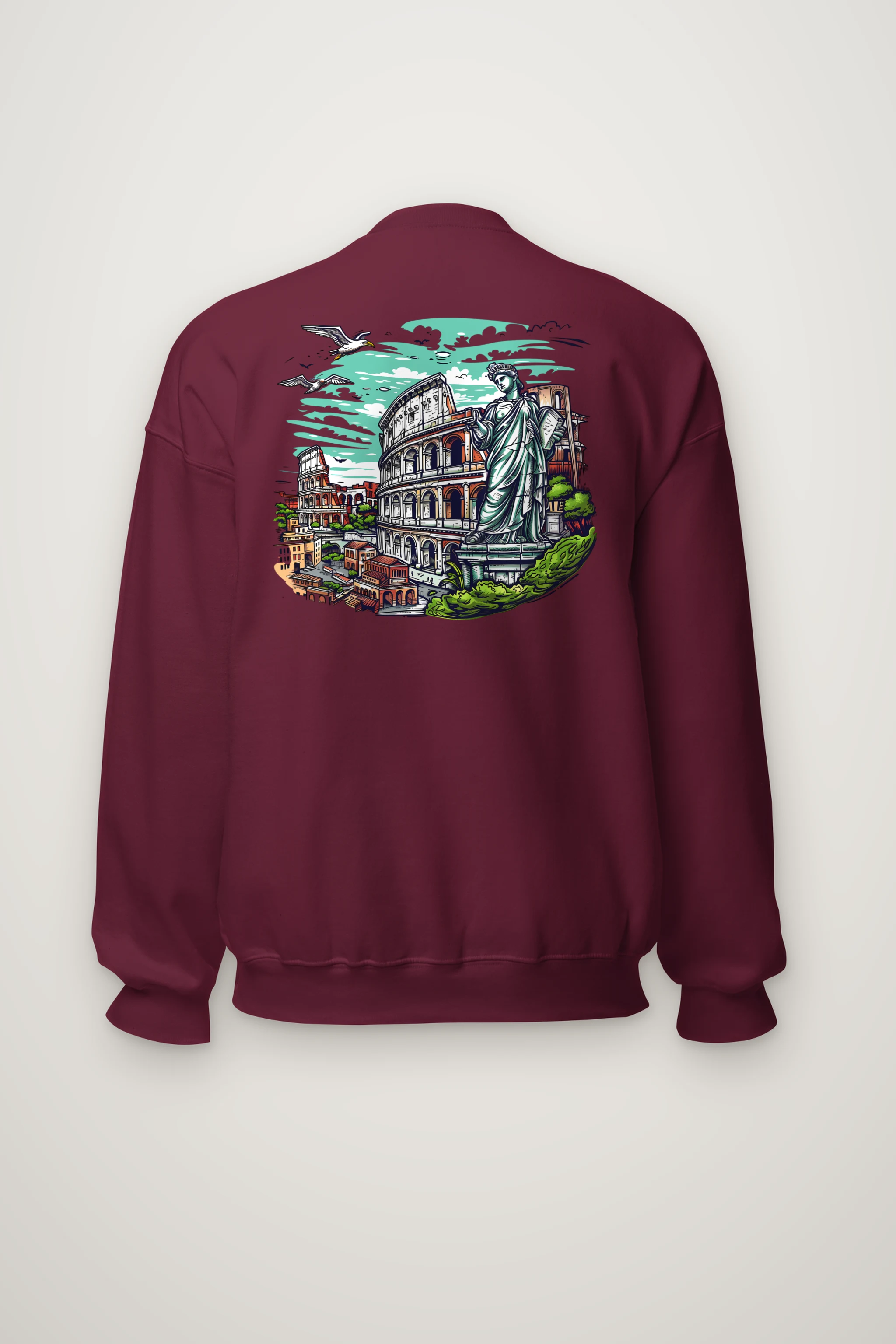 "Rome Overlook" Heavy Blend Unisex Crewneck Sweatshirt