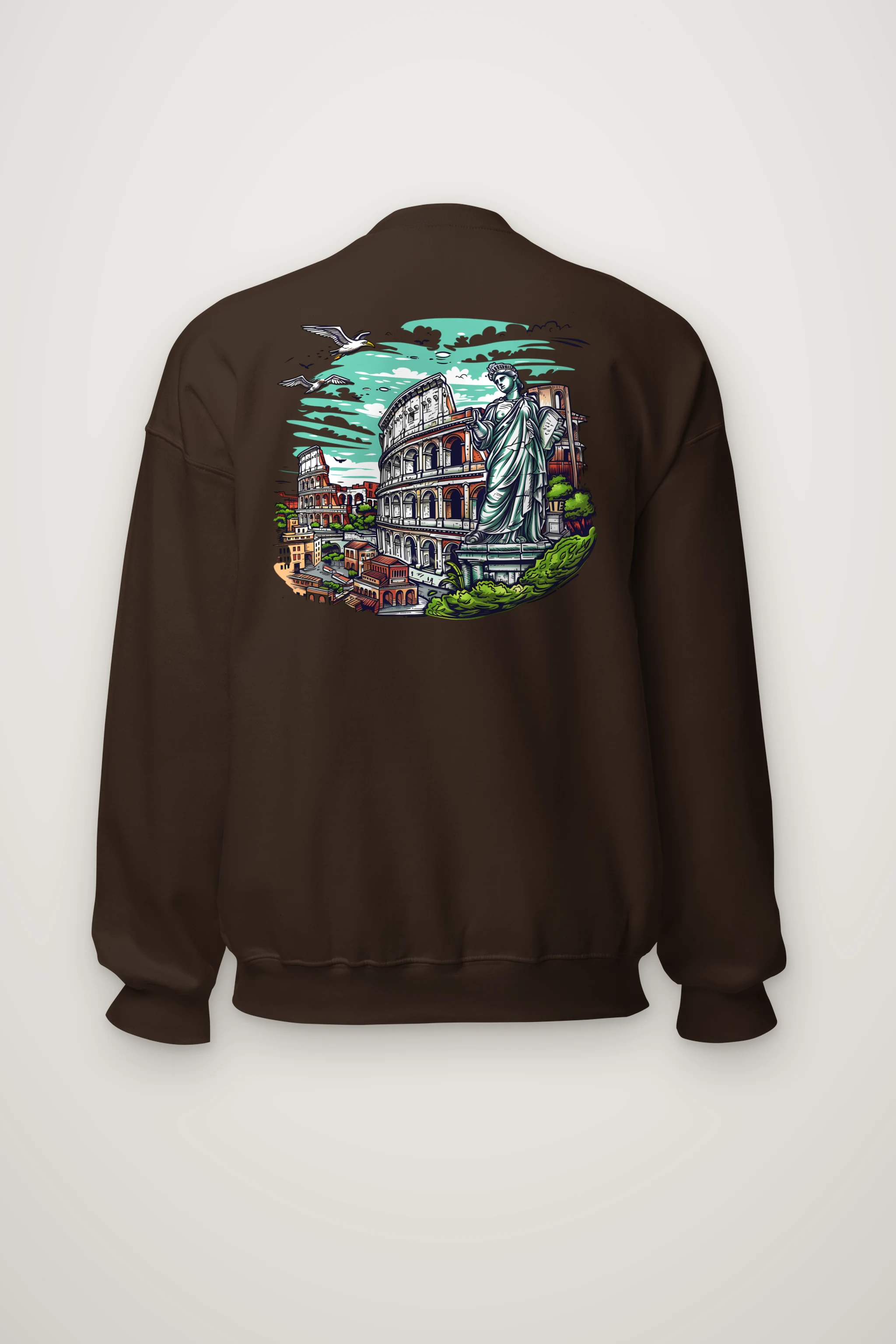 "Rome Overlook" Heavy Blend Unisex Crewneck Sweatshirt