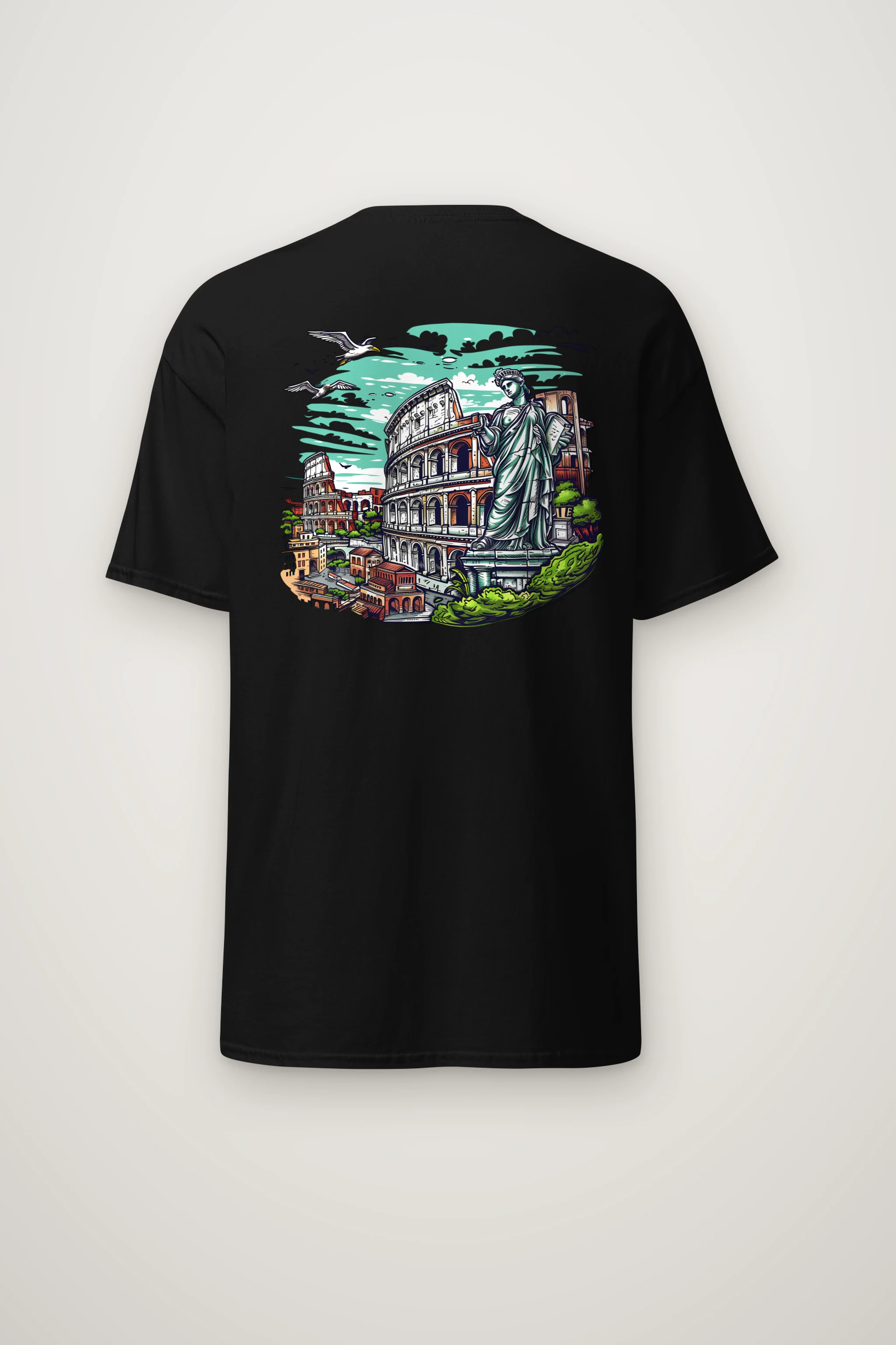 "Rome Overlook" Heavyweight Unisex Crewneck T-shirt