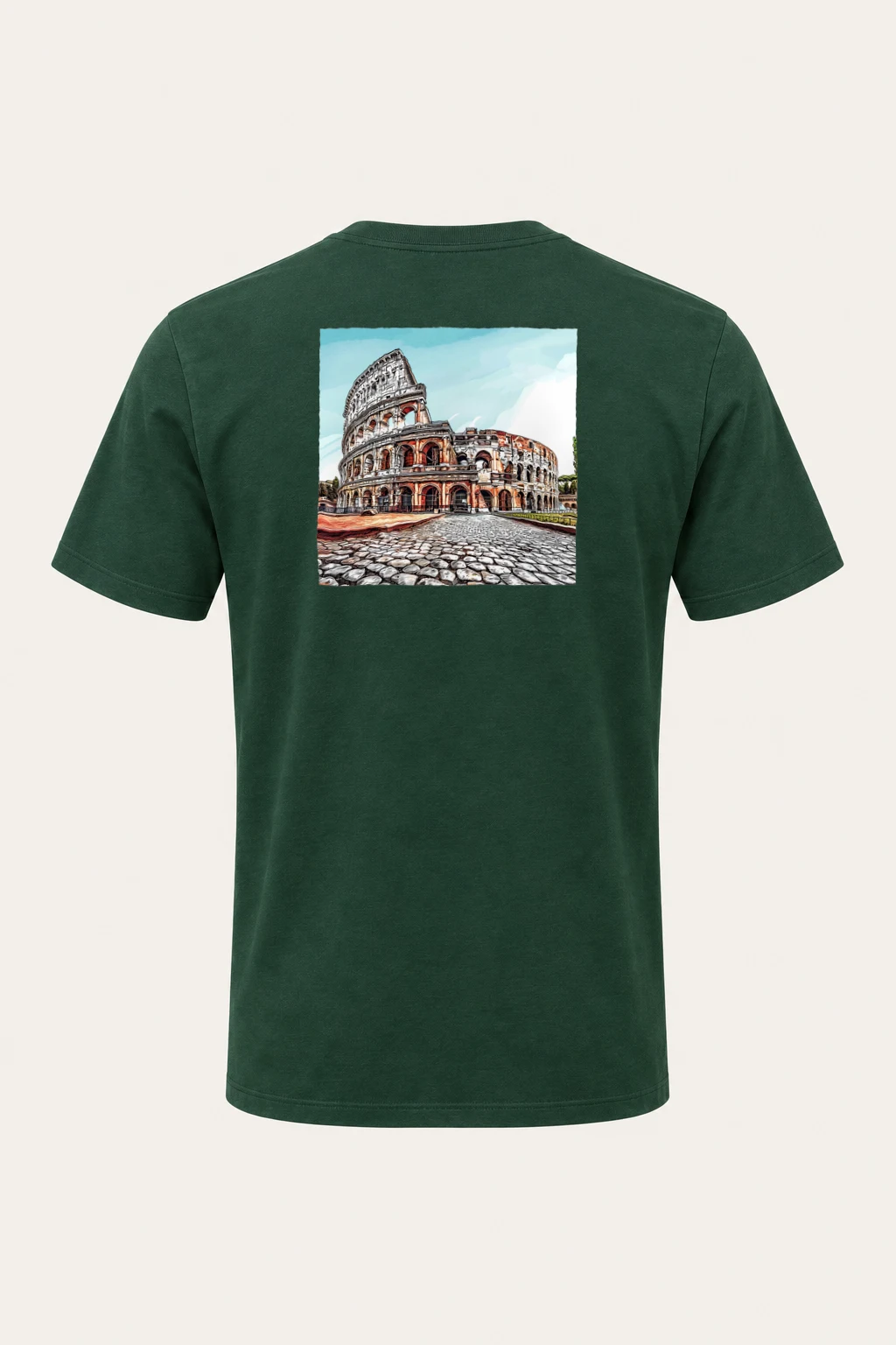 "Rome Street View" Heavyweight Unisex Crewneck T-shirt | Gildan 5000
