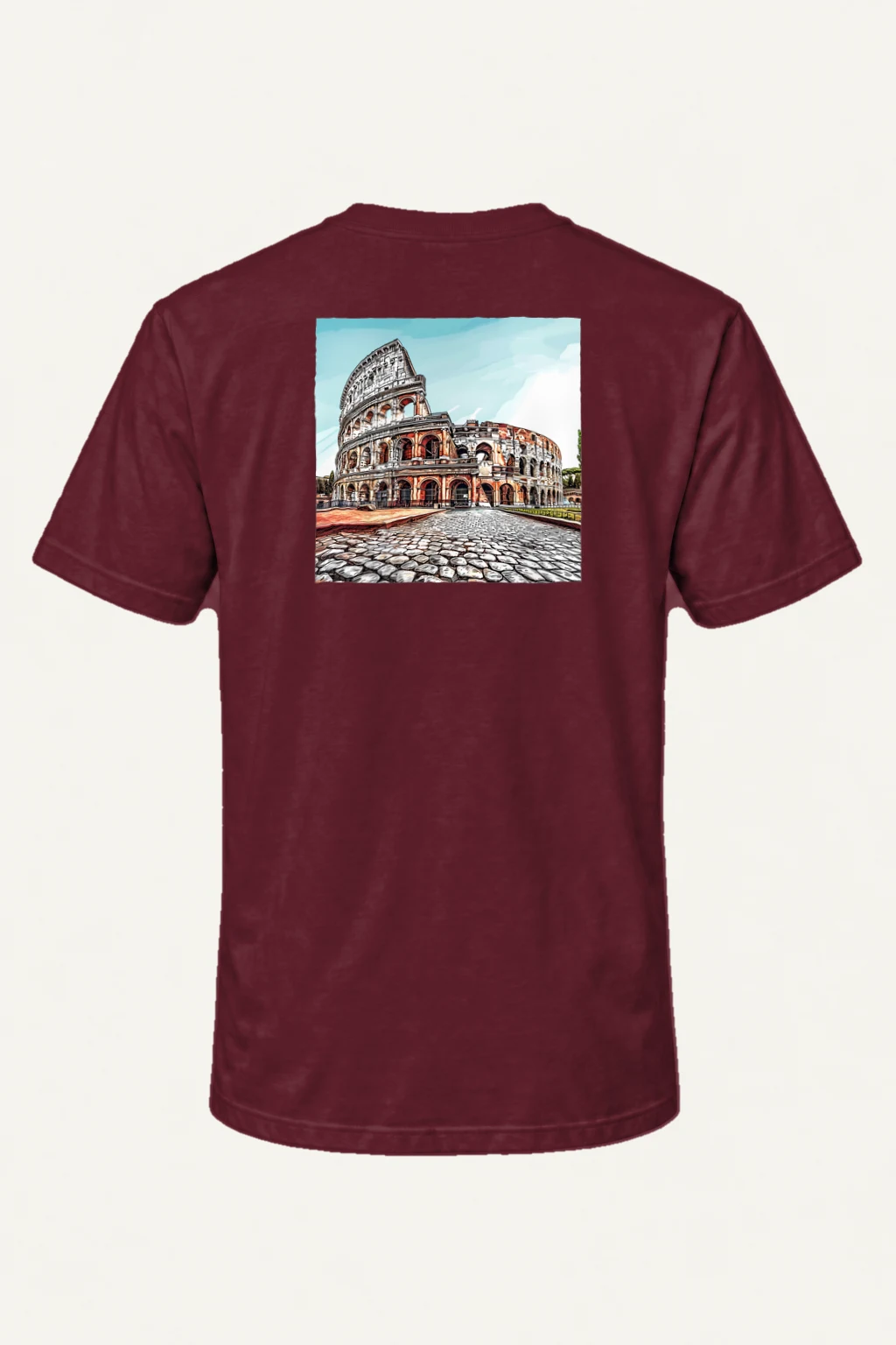 "Rome Street View" Heavyweight Unisex Crewneck T-shirt | Gildan 5000