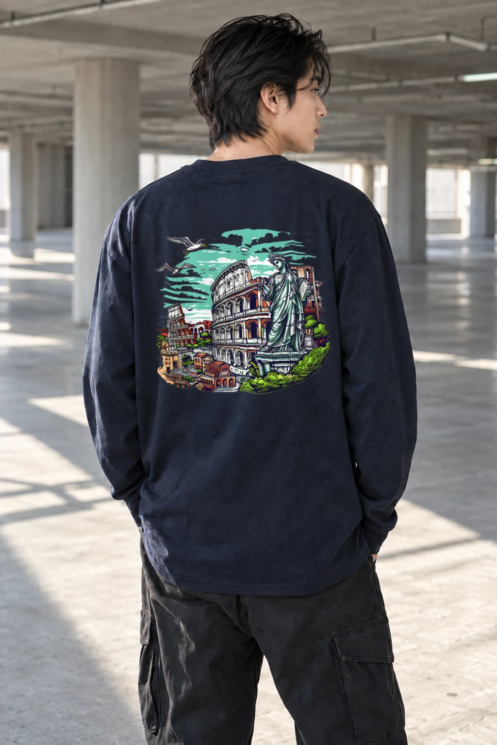 "Rome Watcher" Unisex Longsleeve T-shirt | Gildan 2400