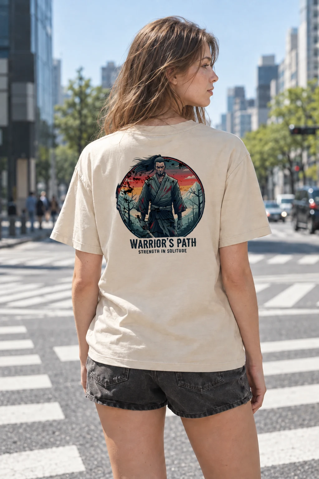 "Ronin's Resolve" Heavyweight Unisex Crewneck T-shirt | Gildan 5000