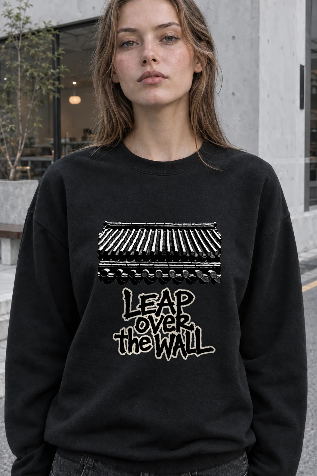 "Roofline Resolve" Heavy Blend Unisex Crewneck Sweatshirt | Gildan 18000
