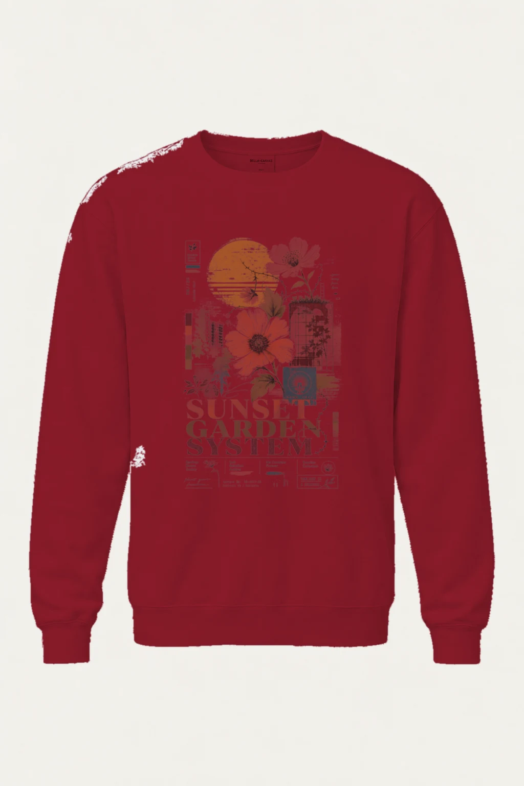 "Rooftop Bloom Society" Heavy Blend Unisex Crewneck Sweatshirt | Gildan 18000
