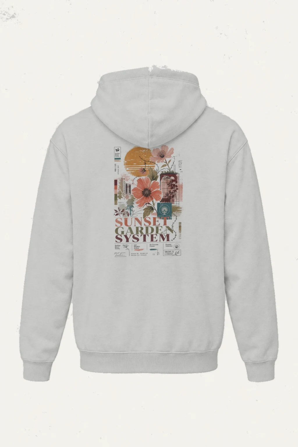 "Rooftop Bloom Society" Heavy Blend Unisex Pullover Hoodie | Gildan 18500