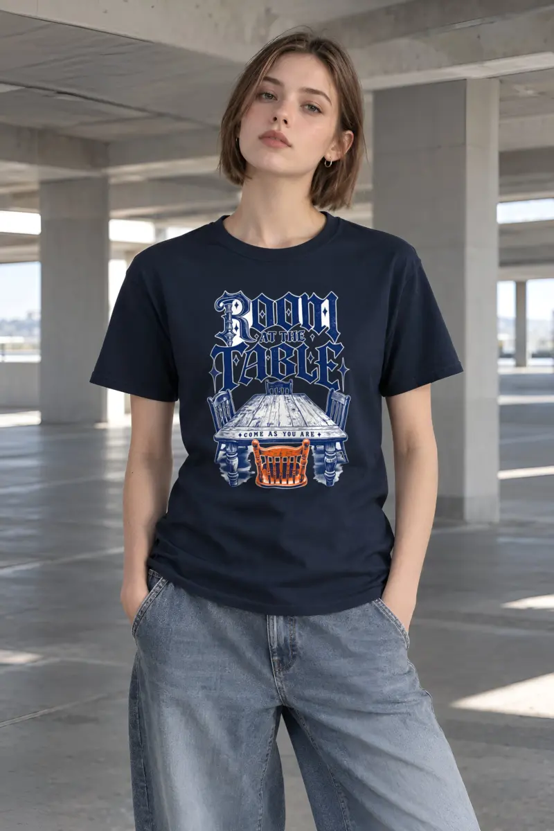 "Room at the Table" Heavyweight Unisex Crewneck T-shirt