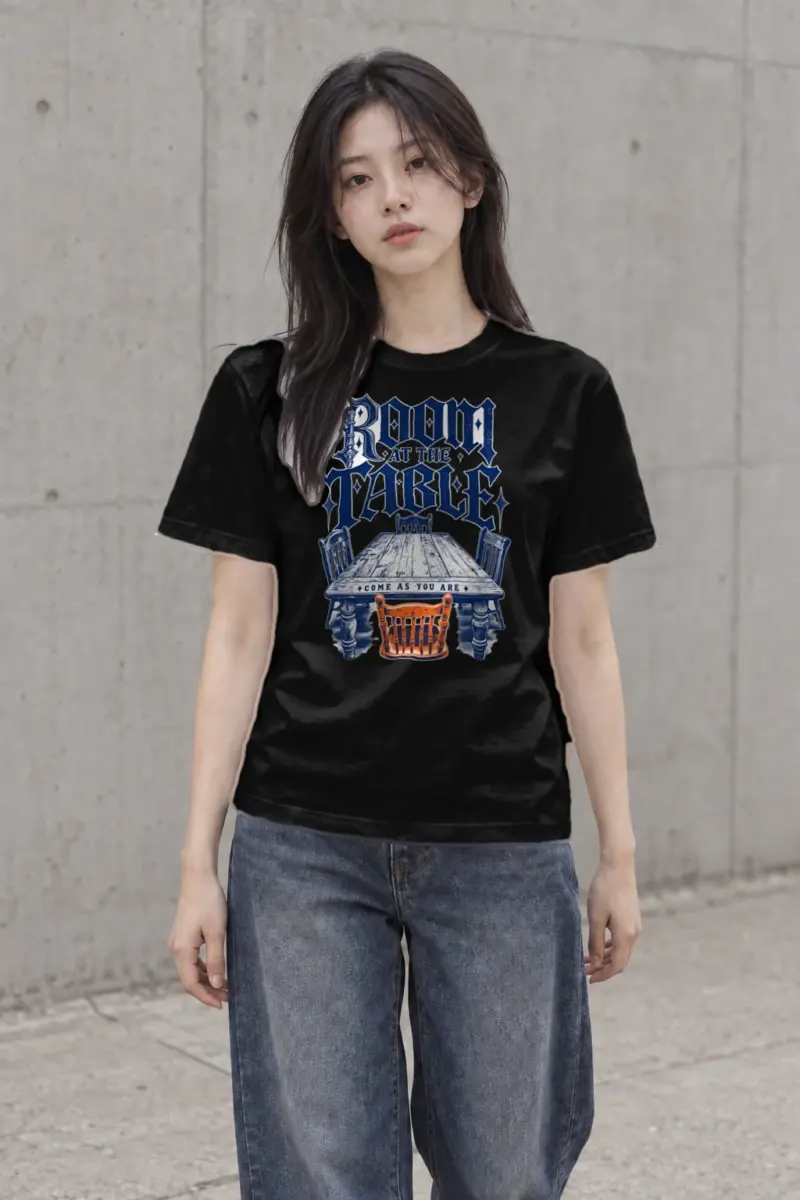“Room at the Table” Heavyweight Unisex Crewneck T-shirt | Gildan 5000