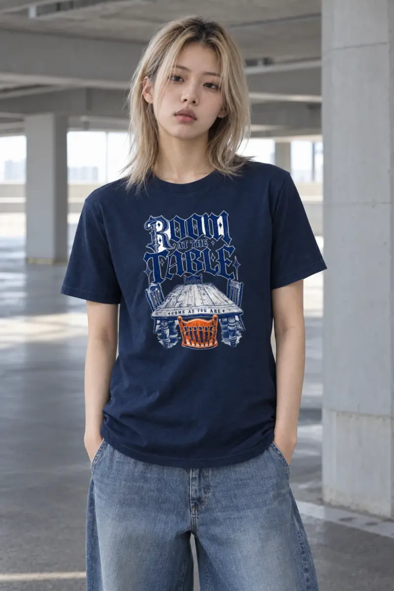 "Room at the Table" Heavyweight Unisex Crewneck T-shirt
