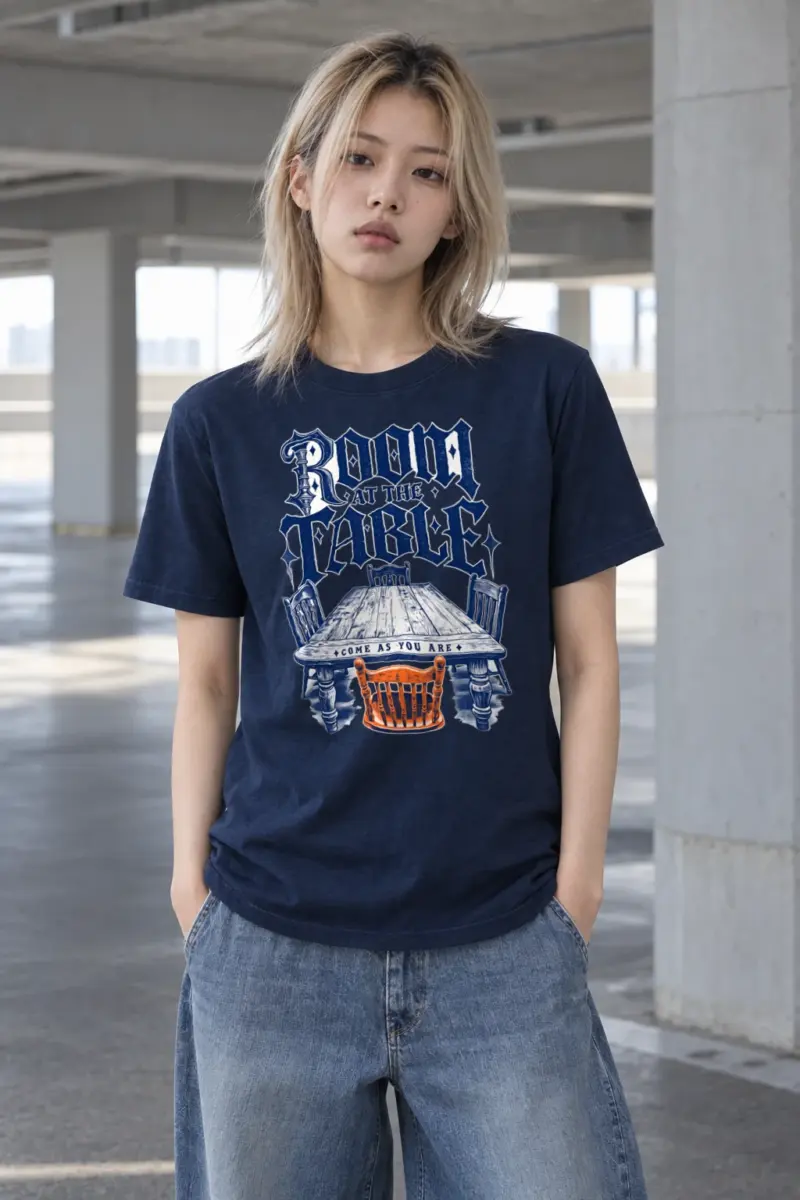 “Room at the Table” Heavyweight Unisex Crewneck T-shirt | Gildan 5000